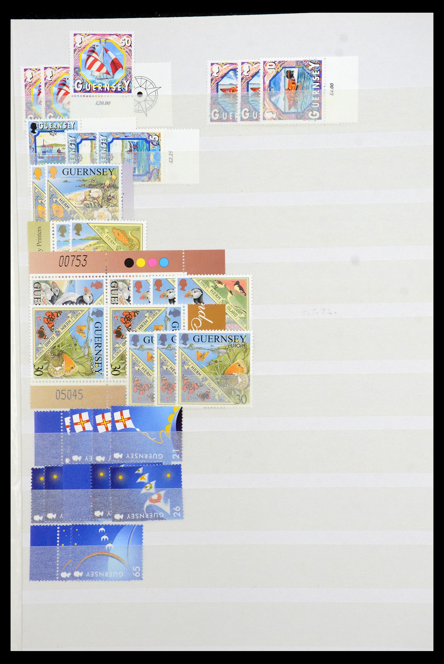 35438 003 - Postzegelverzameling 35438 Kanaaleilanden 1974-2001.