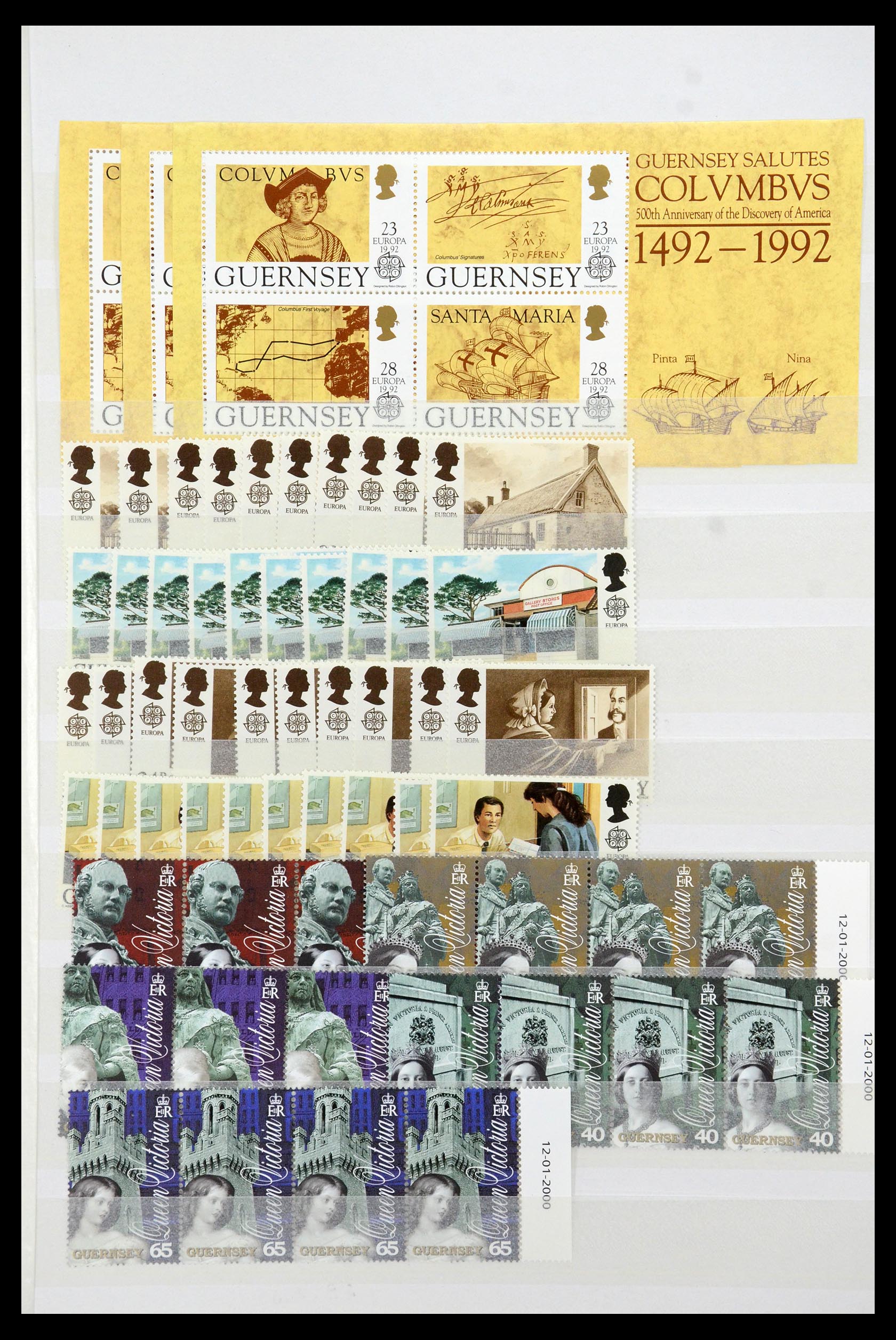 35438 005 - Postzegelverzameling 35438 Kanaaleilanden 1974-2001.