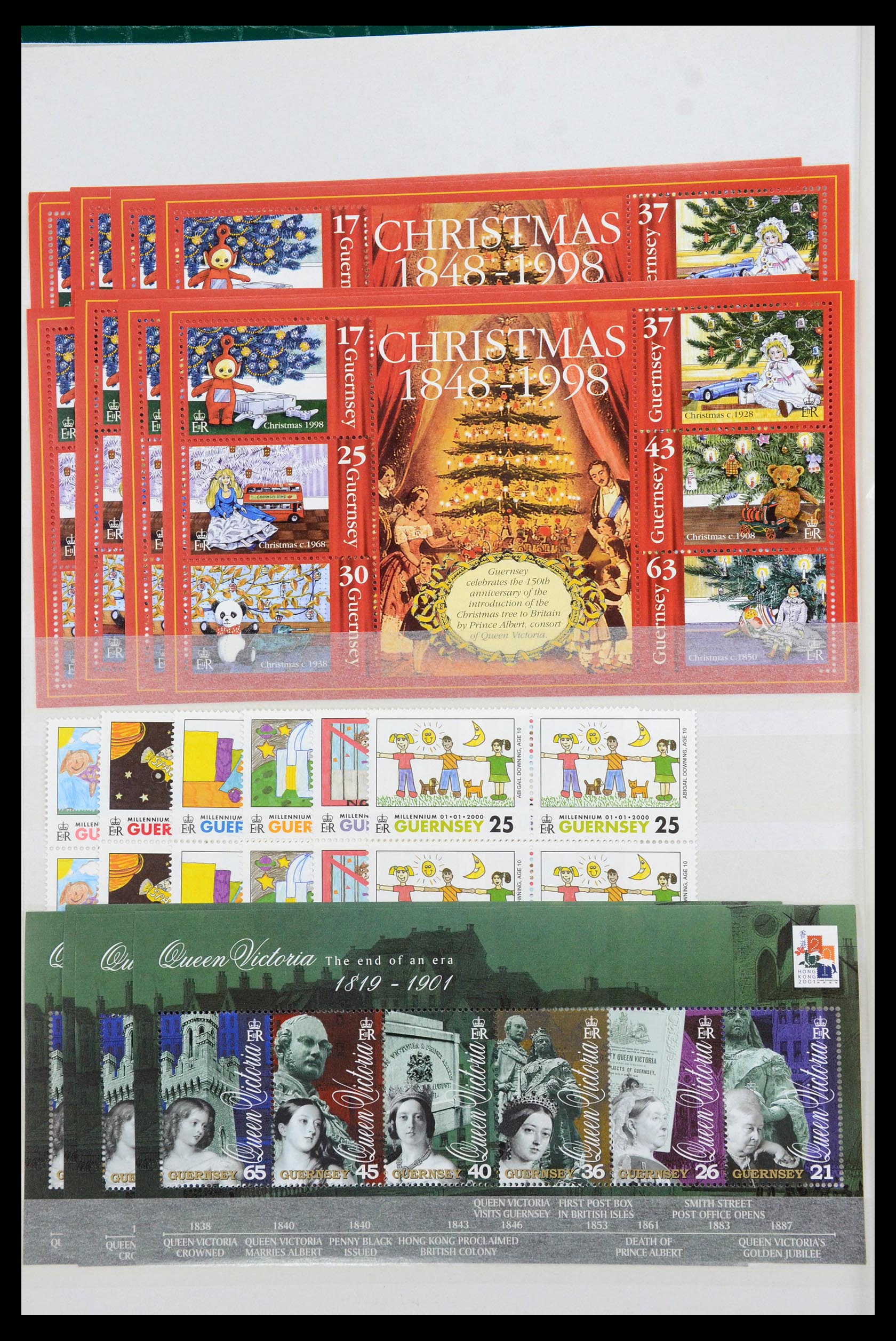 35438 008 - Postzegelverzameling 35438 Kanaaleilanden 1974-2001.