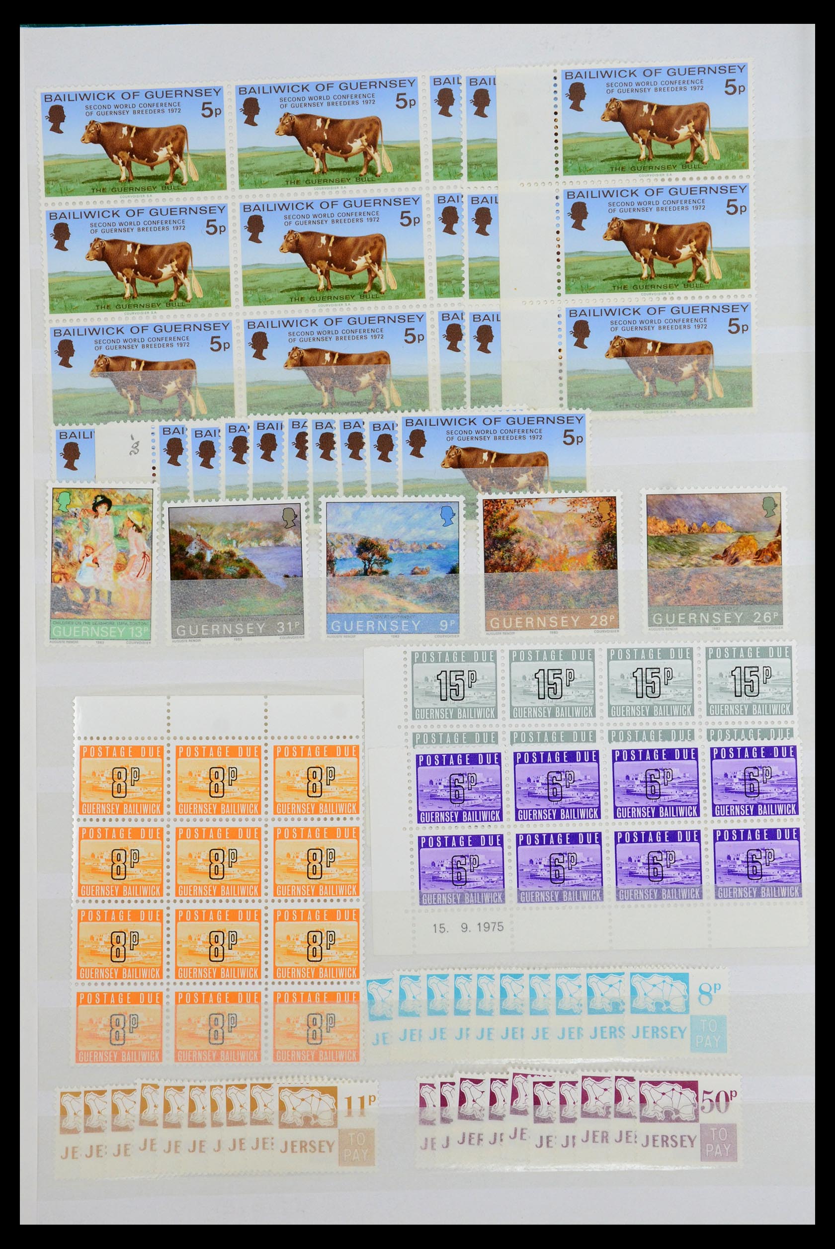 35438 014 - Postzegelverzameling 35438 Kanaaleilanden 1974-2001.