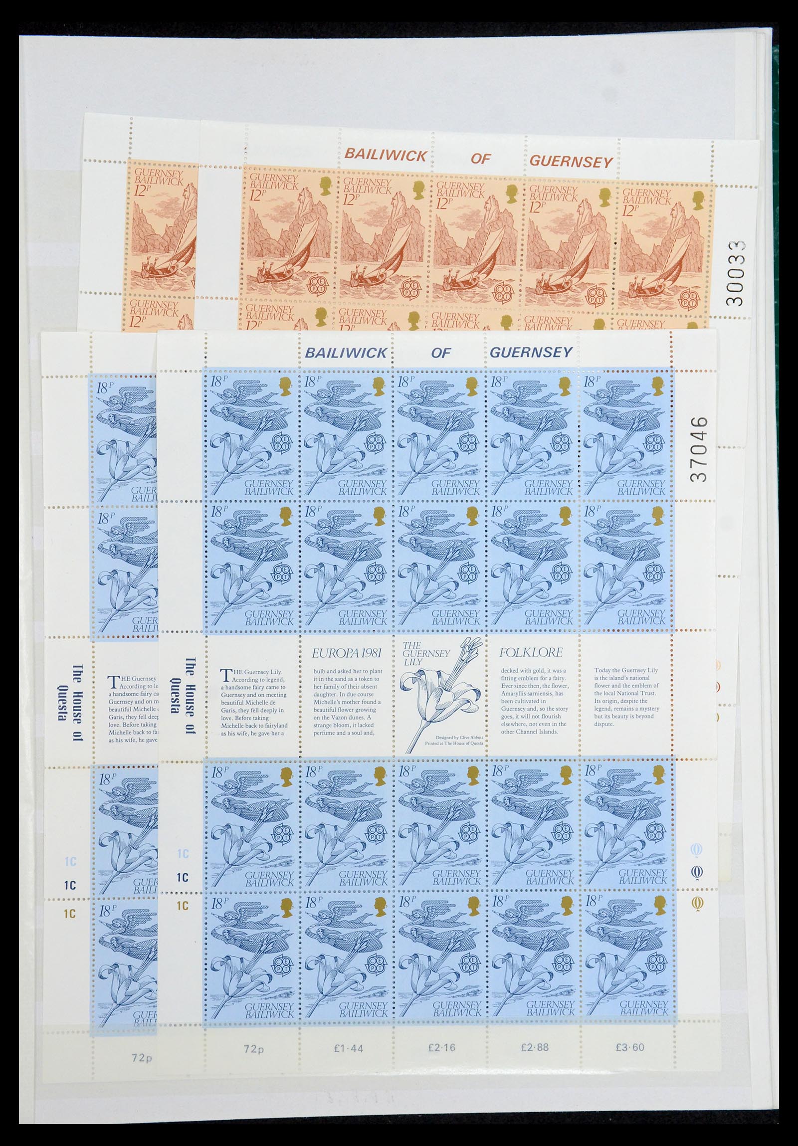 35438 015 - Postzegelverzameling 35438 Kanaaleilanden 1974-2001.
