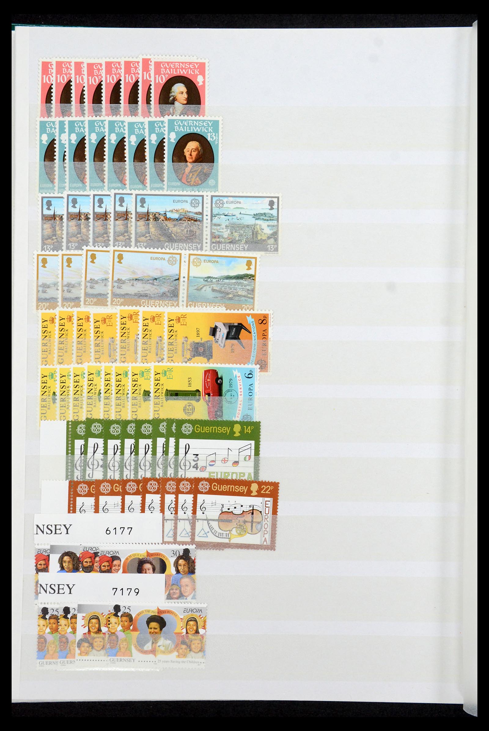 35438 020 - Postzegelverzameling 35438 Kanaaleilanden 1974-2001.