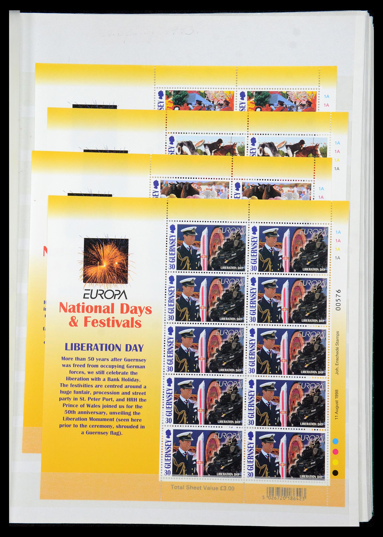 35438 023 - Postzegelverzameling 35438 Kanaaleilanden 1974-2001.
