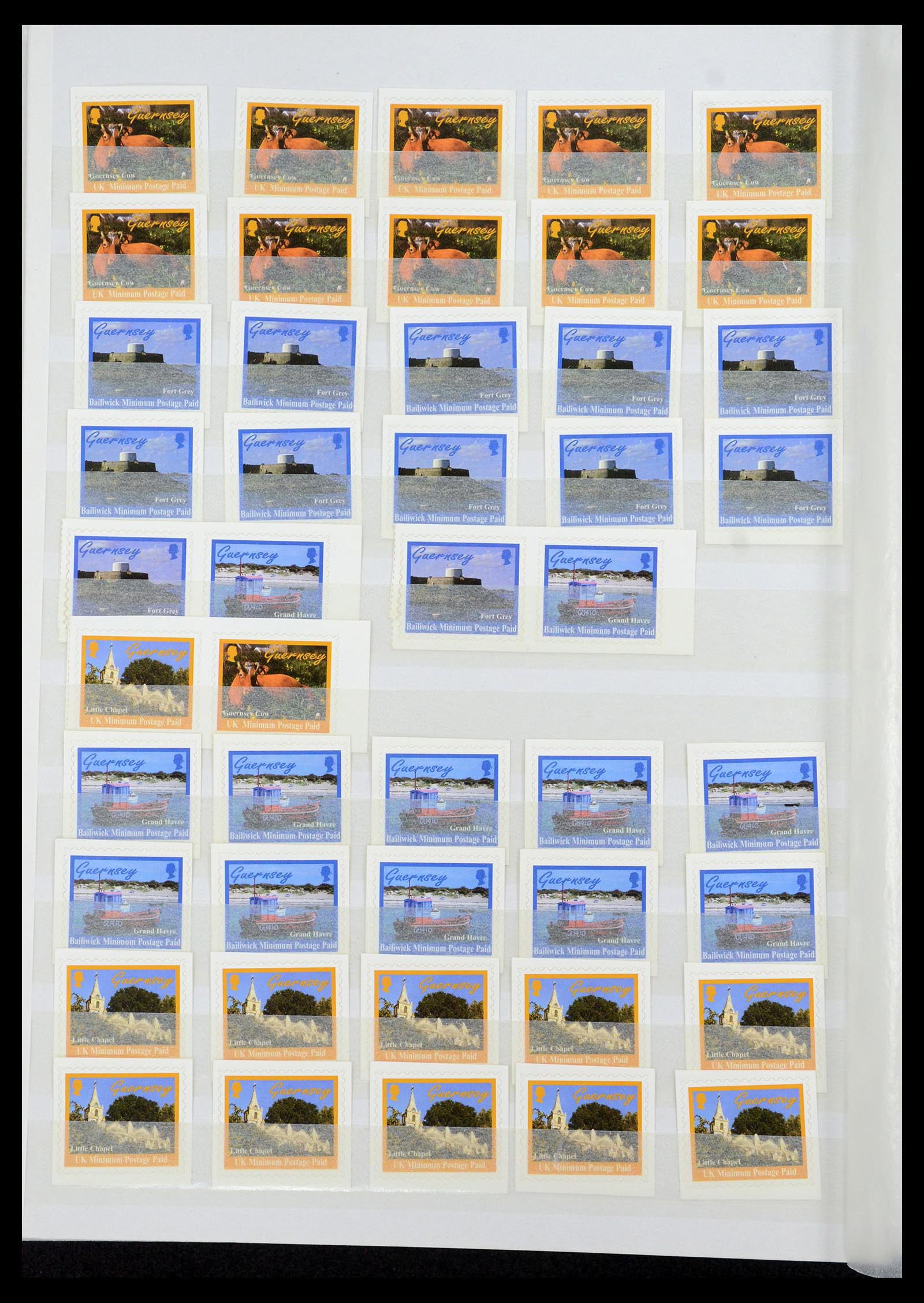 35438 025 - Postzegelverzameling 35438 Kanaaleilanden 1974-2001.