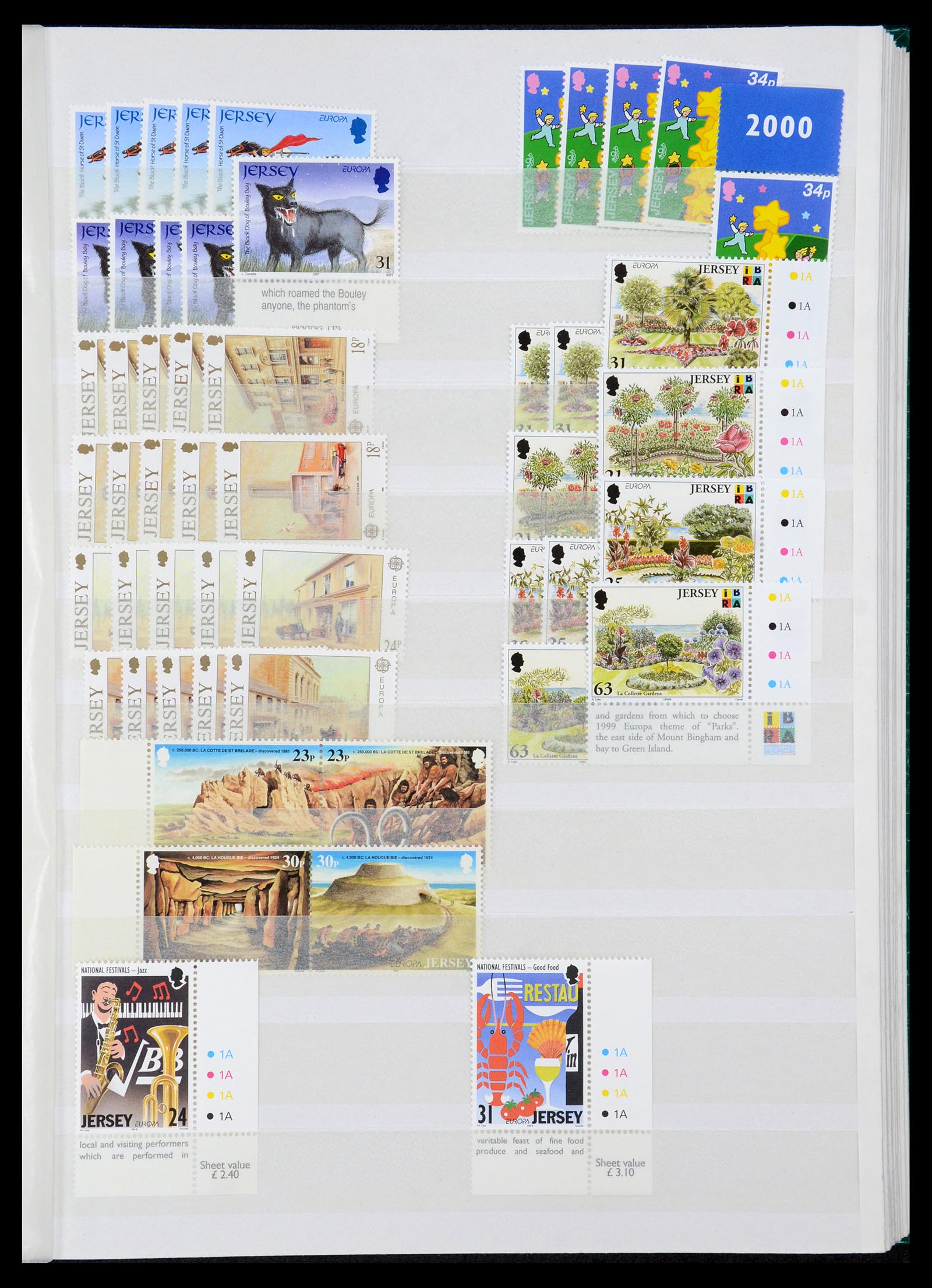 35438 039 - Postzegelverzameling 35438 Kanaaleilanden 1974-2001.