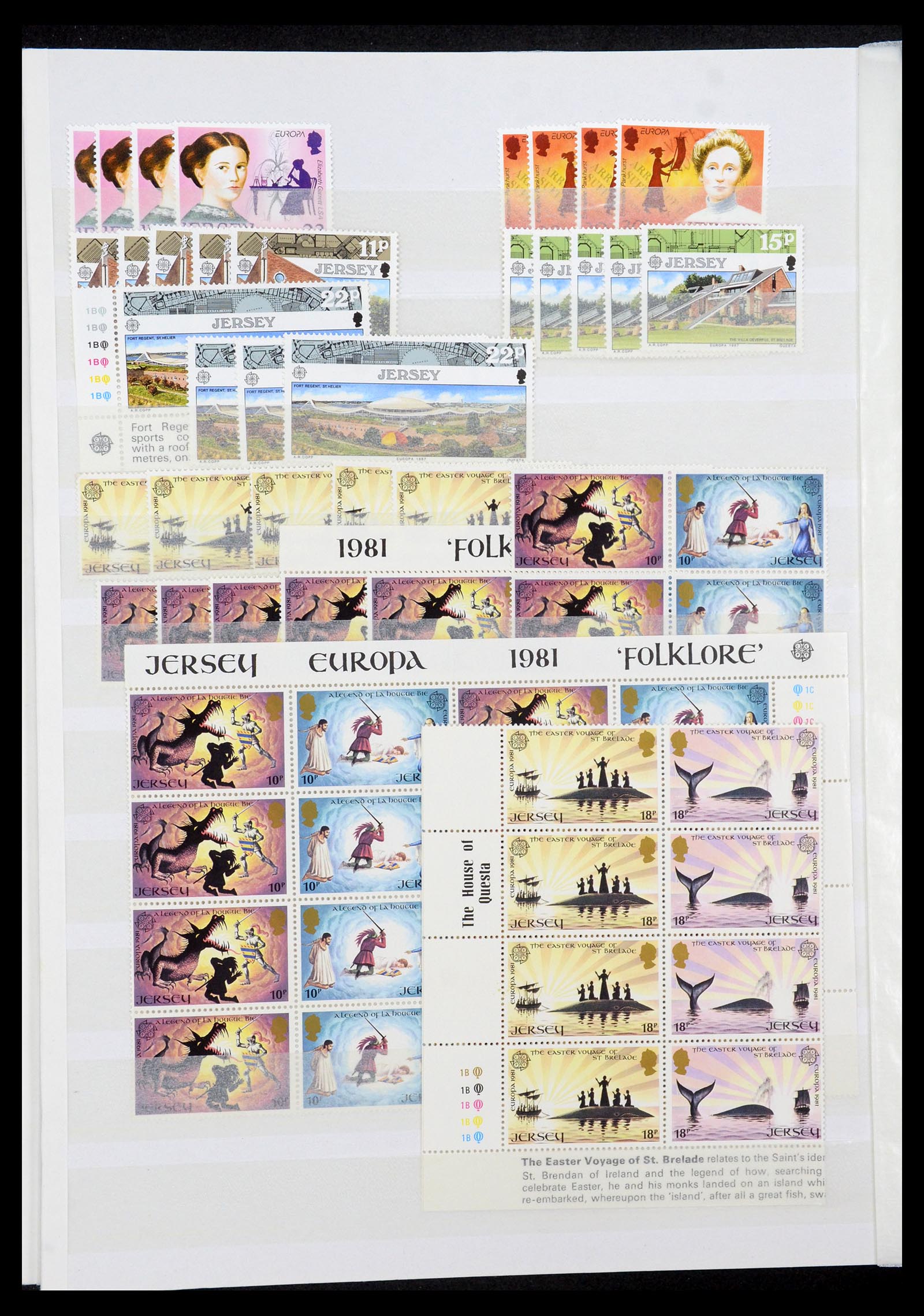 35438 040 - Postzegelverzameling 35438 Kanaaleilanden 1974-2001.