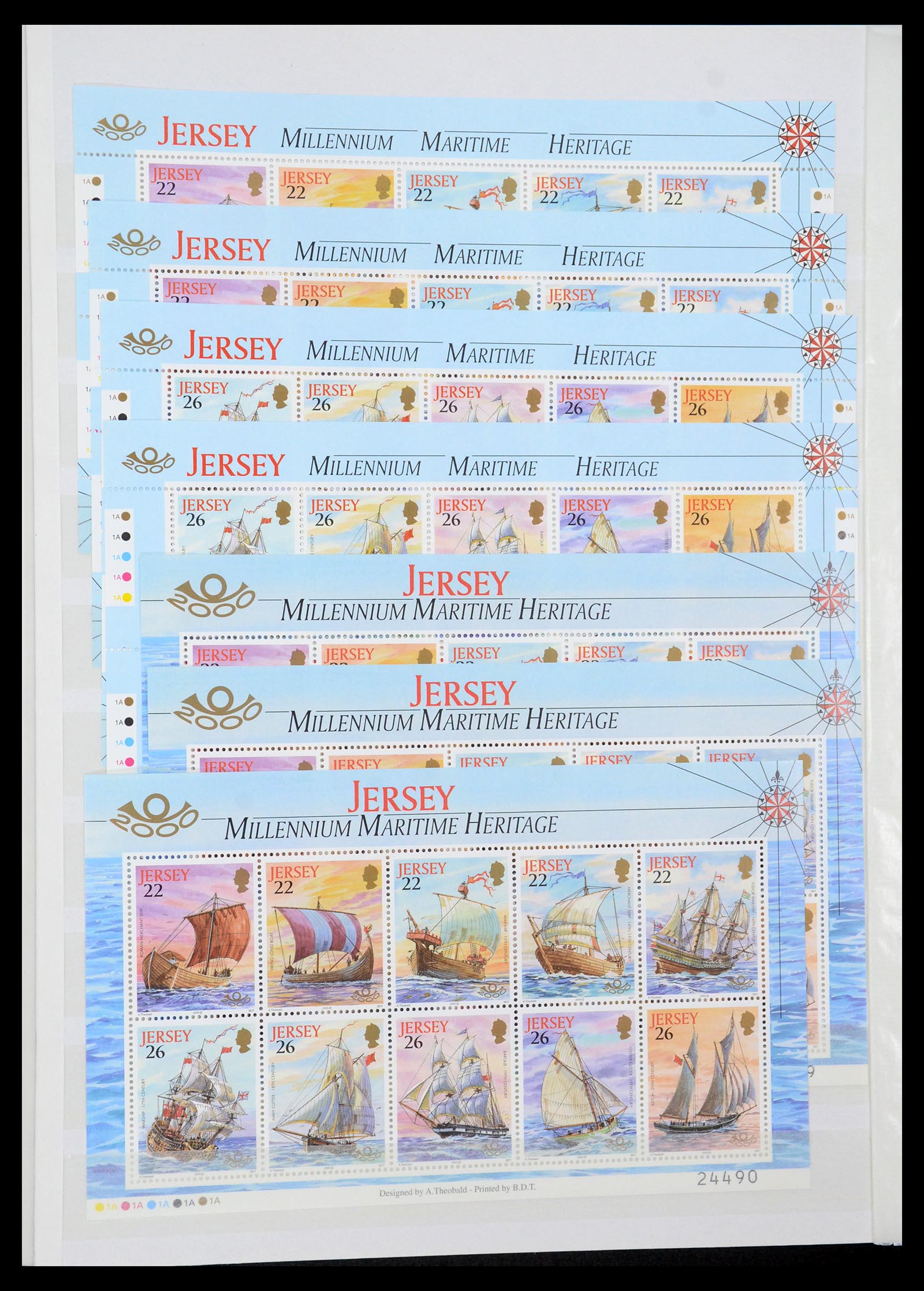 35438 044 - Postzegelverzameling 35438 Kanaaleilanden 1974-2001.