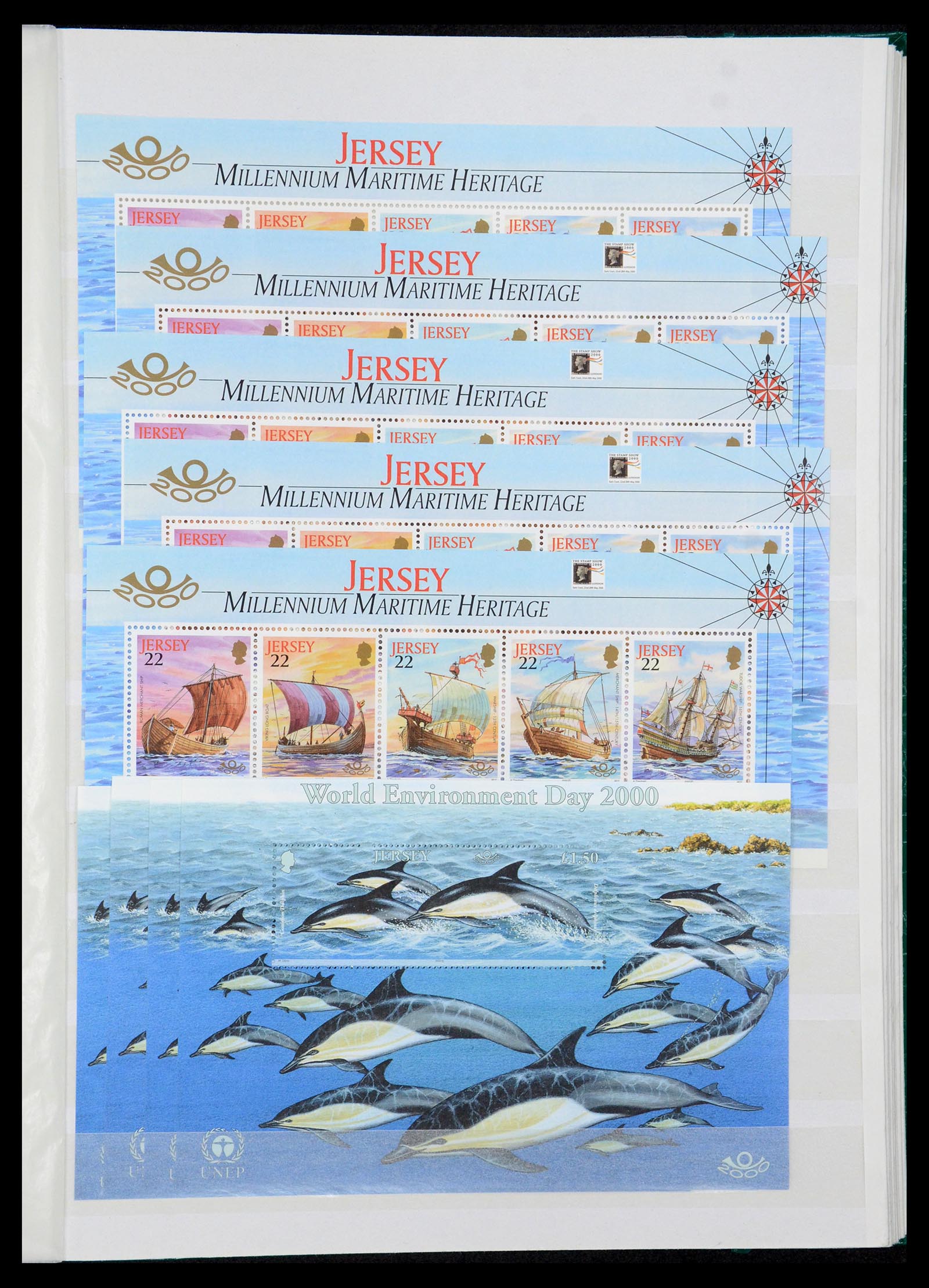 35438 045 - Postzegelverzameling 35438 Kanaaleilanden 1974-2001.