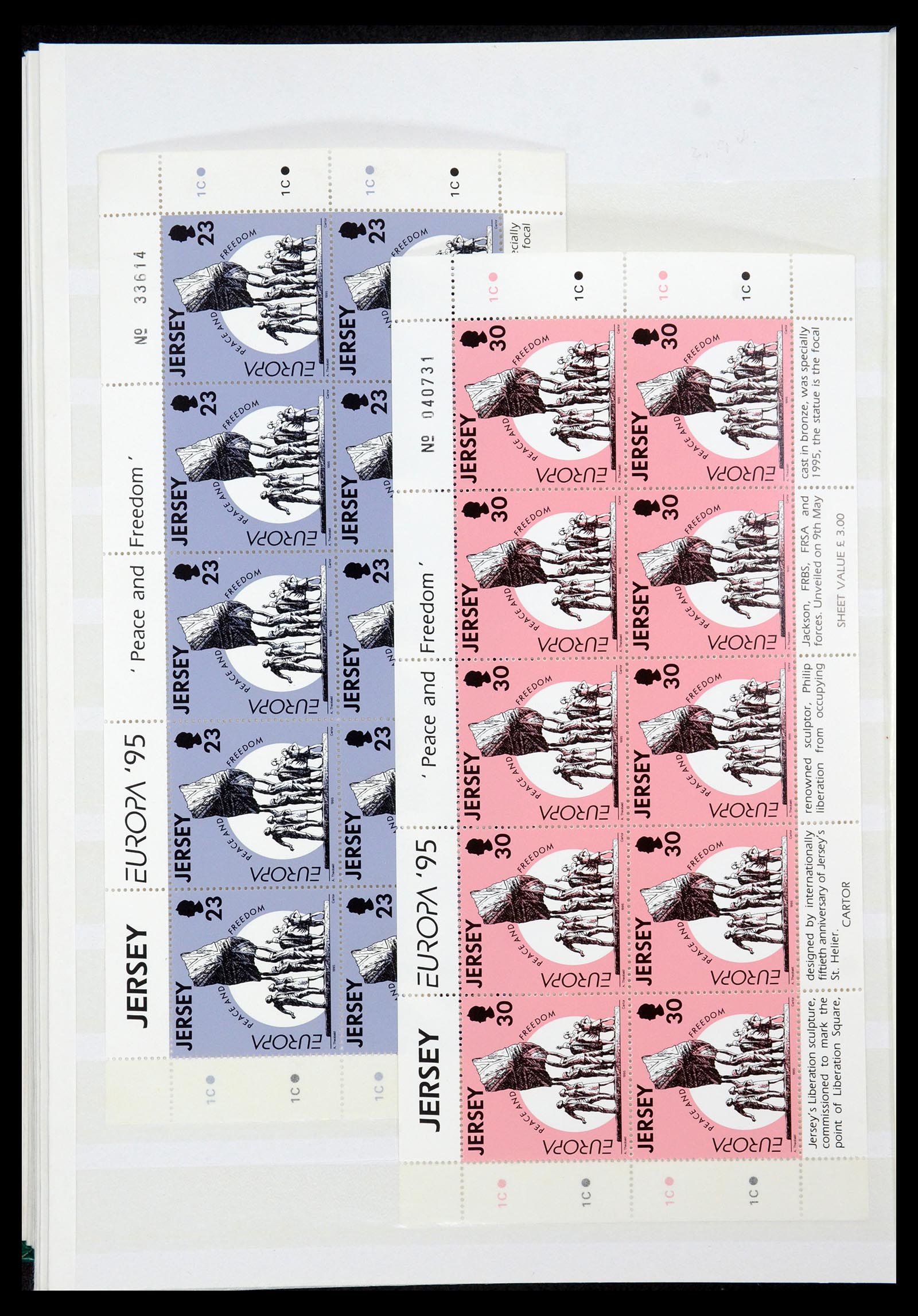 35438 054 - Postzegelverzameling 35438 Kanaaleilanden 1974-2001.