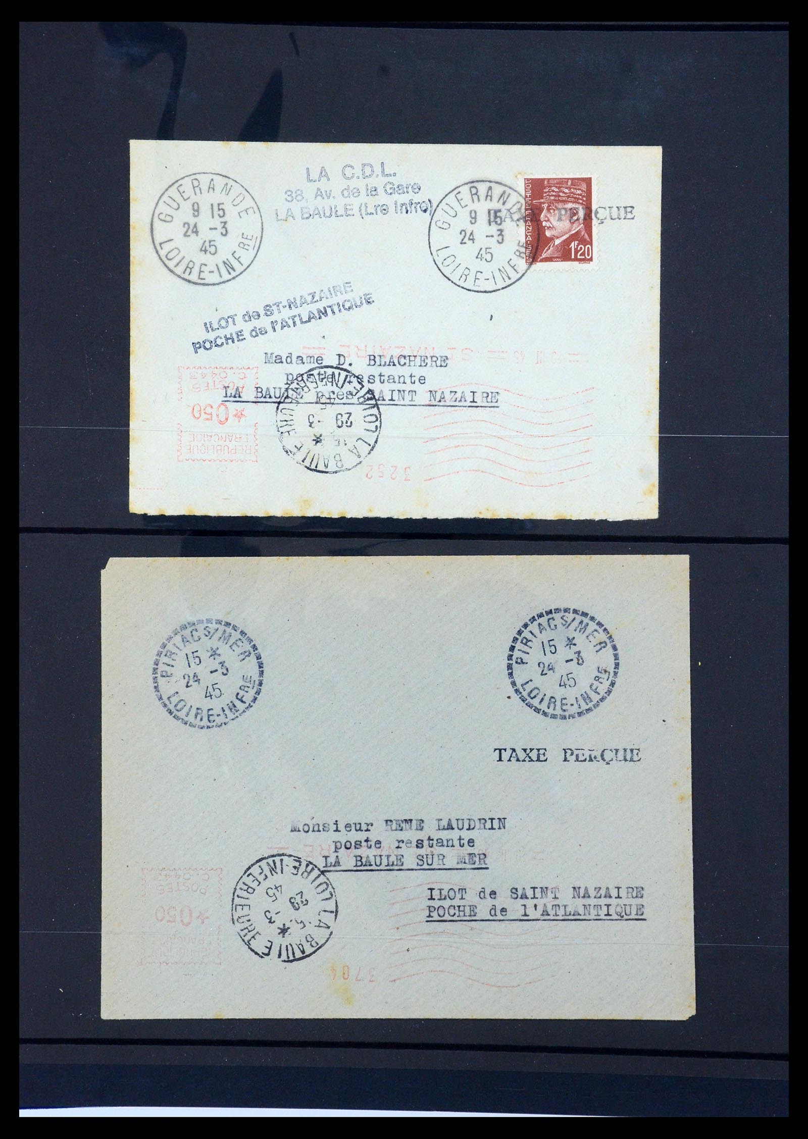 35440 021 - Postzegelverzameling 35440 Duitse bezetting WO II Frankrijk 1944-1945