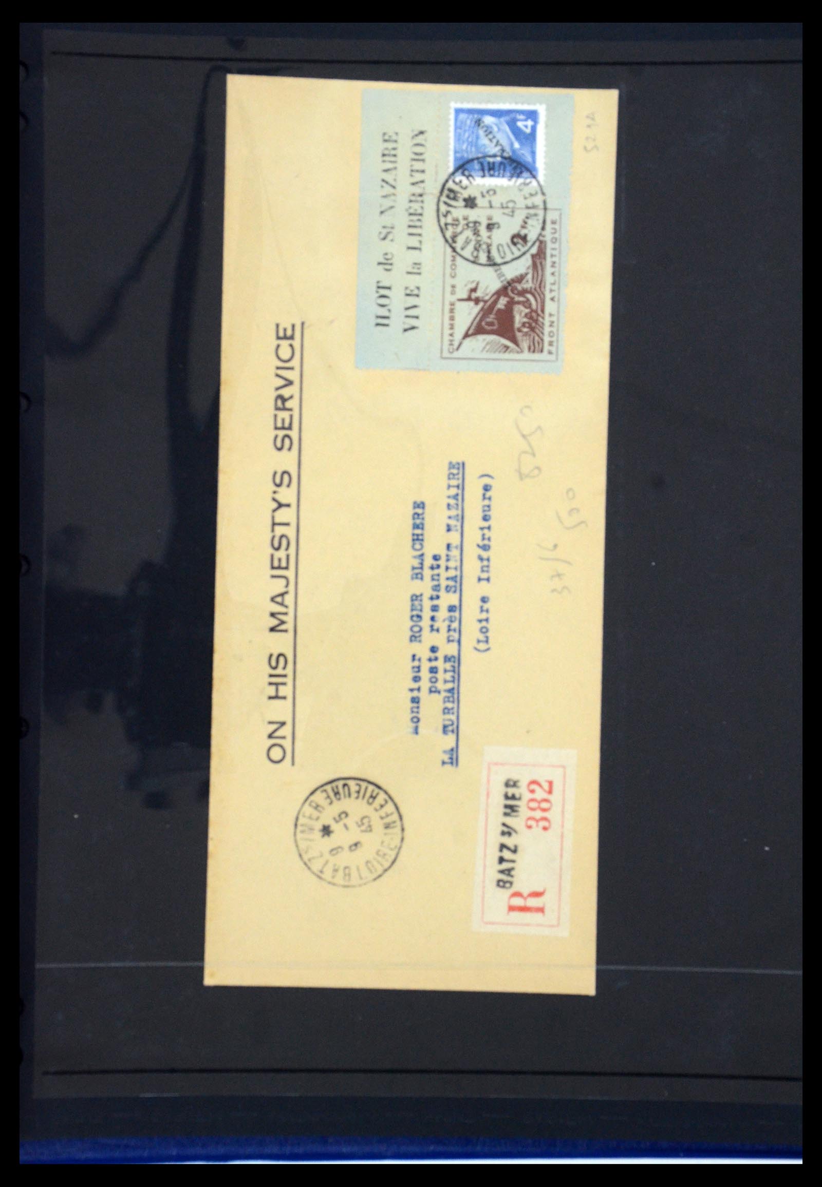 35440 052 - Postzegelverzameling 35440 Duitse bezetting WO II Frankrijk 1944-1945