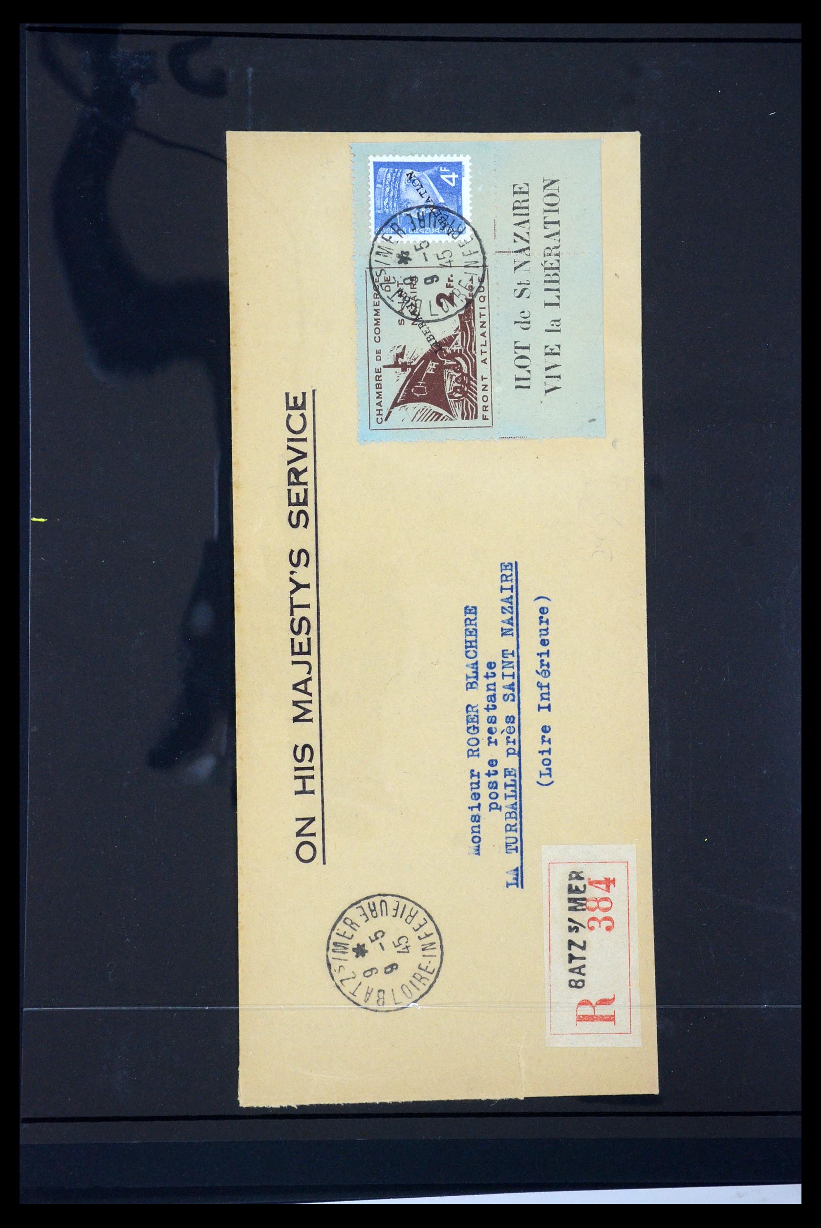 35440 054 - Postzegelverzameling 35440 Duitse bezetting WO II Frankrijk 1944-1945