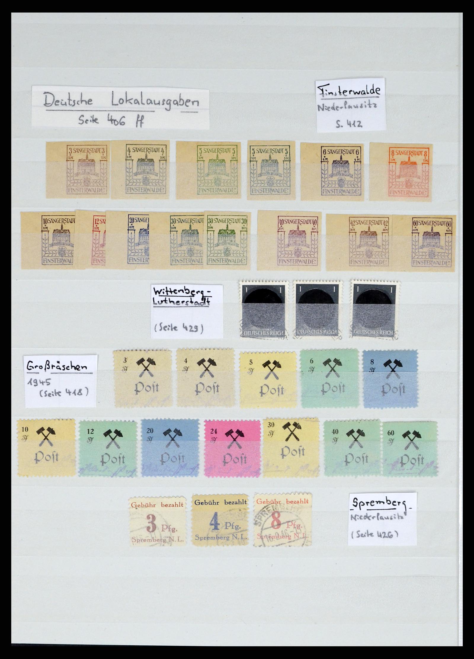 35443 040 - Postzegelverzameling 35443 Duitse Rijk combinaties 1917-1942.