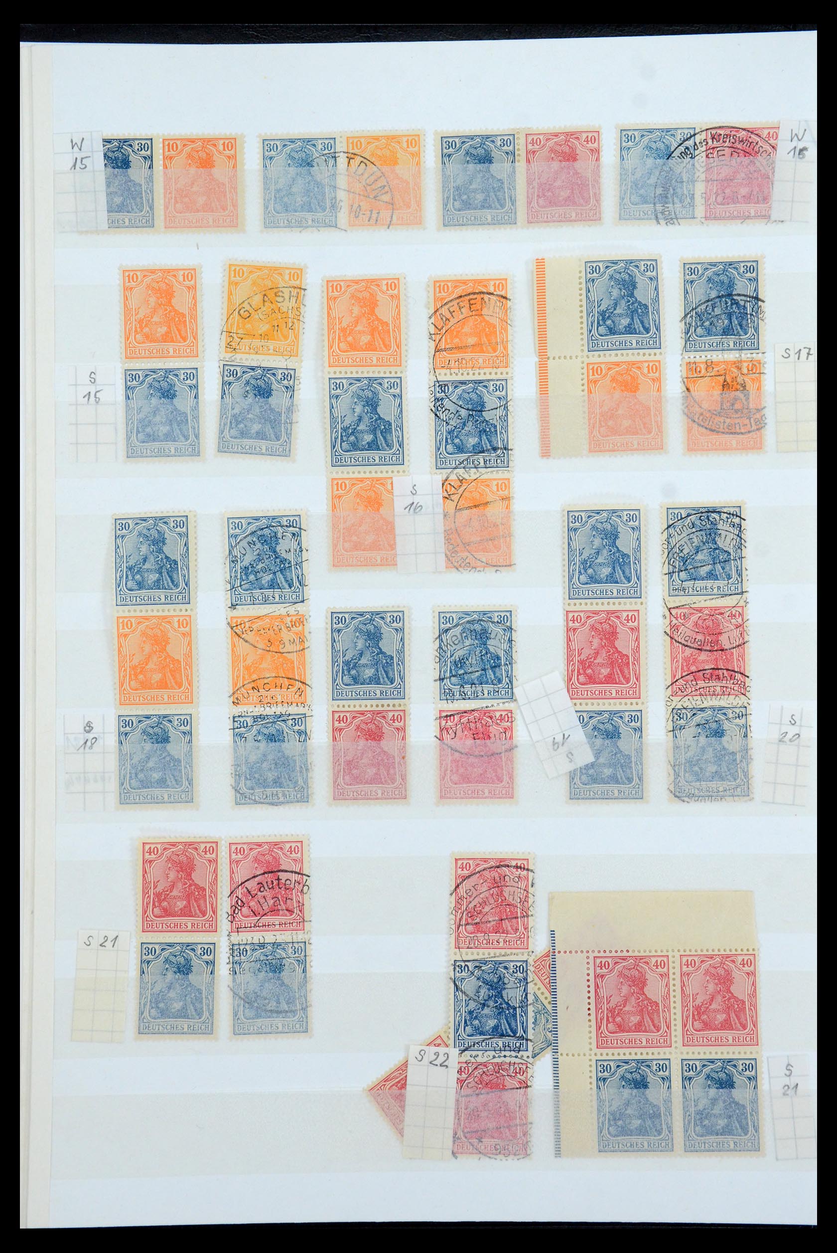 35444 003 - Stamp Collection 35444 German Reich combinations 1910-1941.