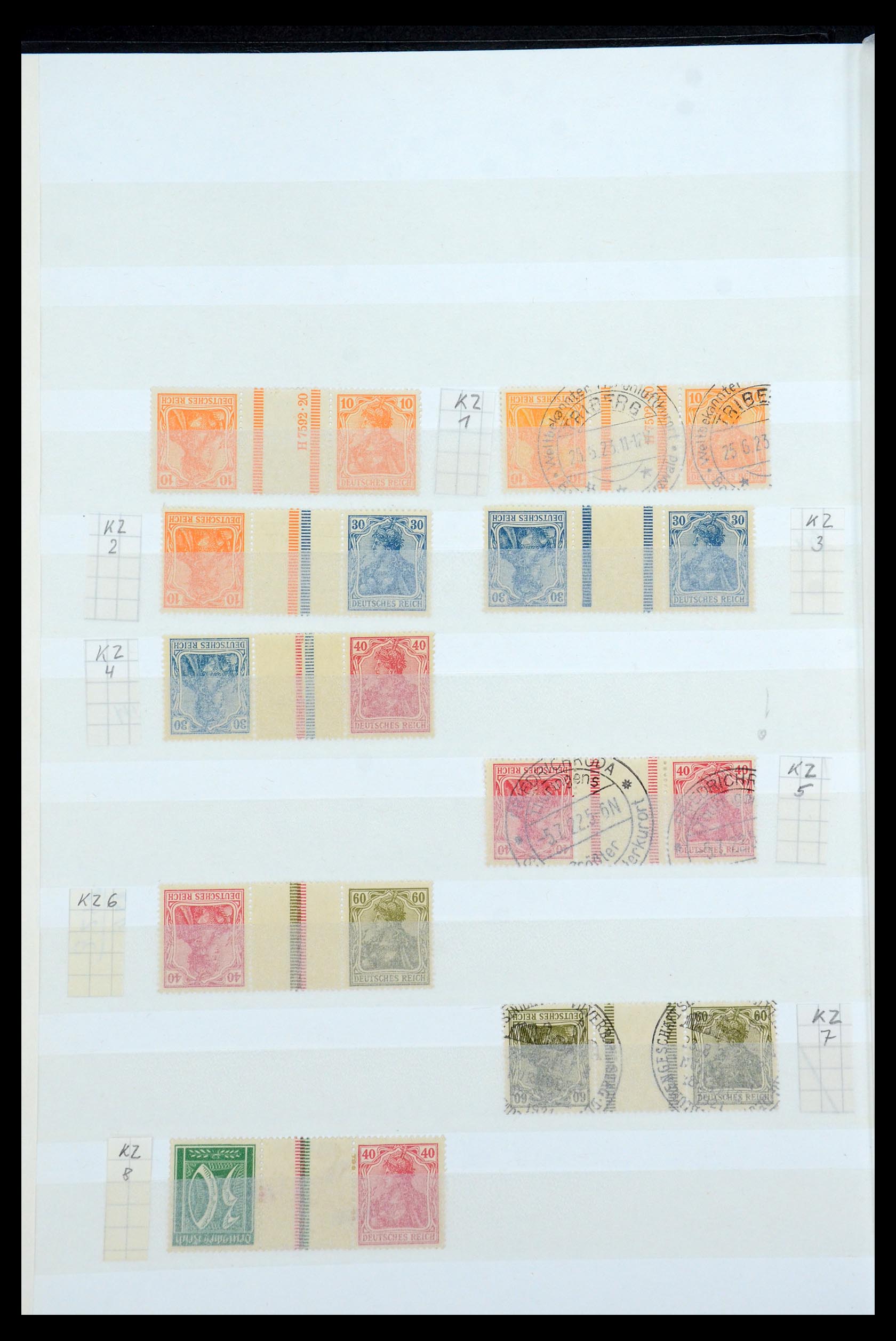 35444 005 - Postzegelverzameling 35444 Duitse Rijk combinaties 1910-1941.