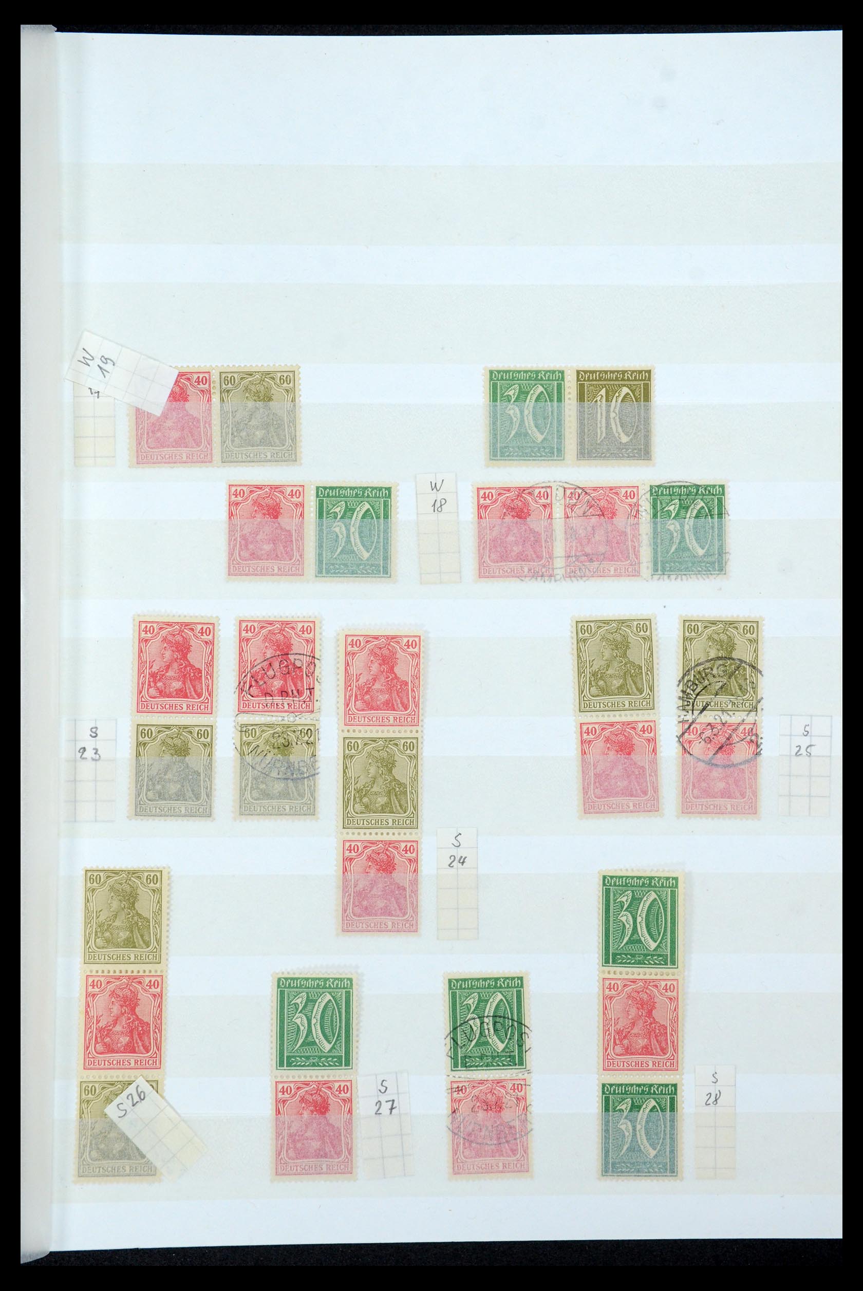 35444 006 - Postzegelverzameling 35444 Duitse Rijk combinaties 1910-1941.