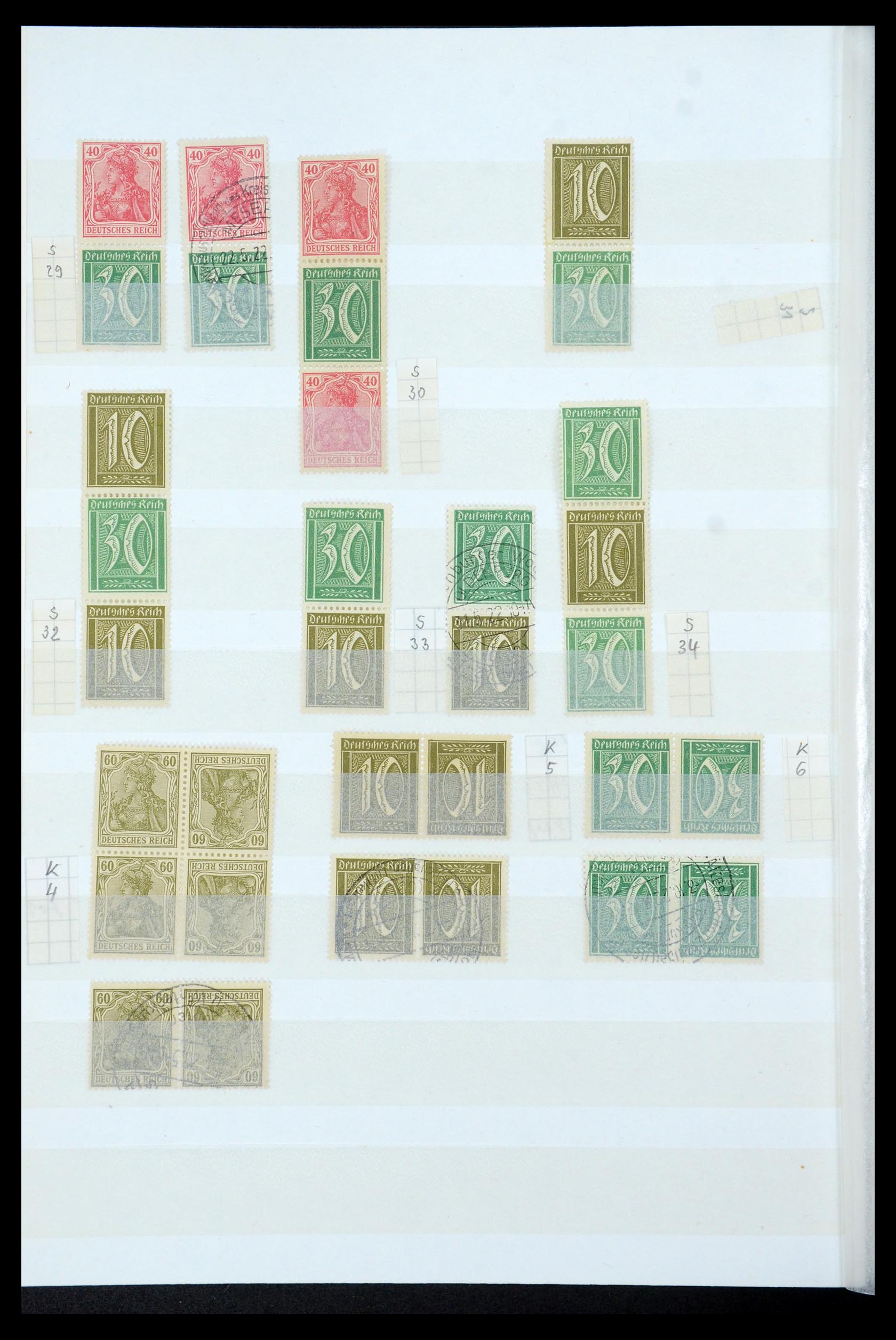35444 007 - Postzegelverzameling 35444 Duitse Rijk combinaties 1910-1941.