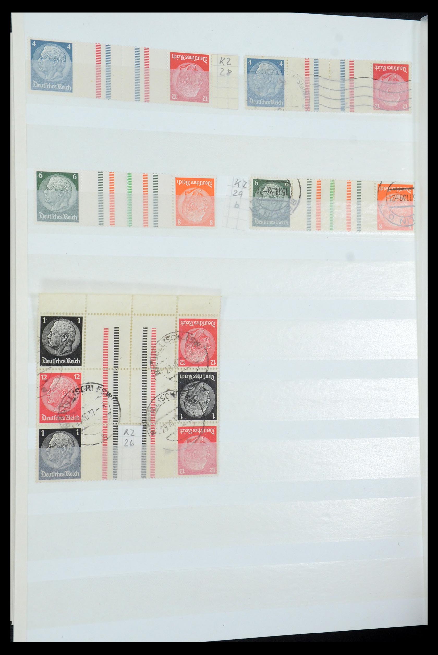 35444 025 - Stamp Collection 35444 German Reich combinations 1910-1941.