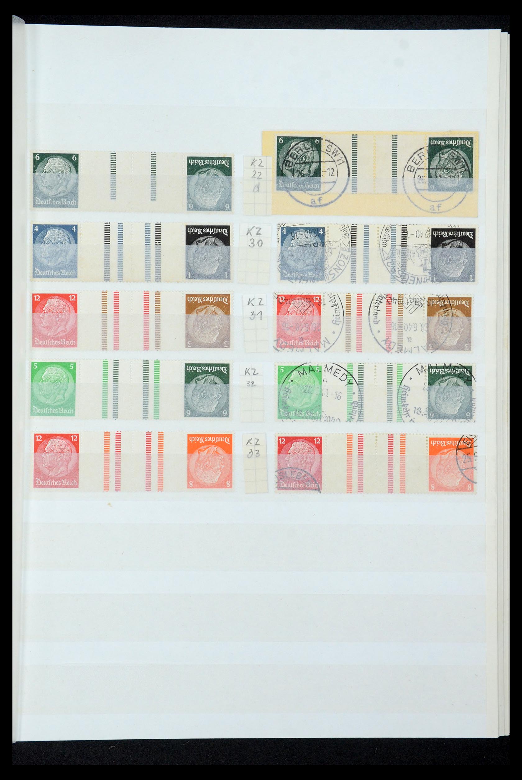 35444 032 - Stamp Collection 35444 German Reich combinations 1910-1941.