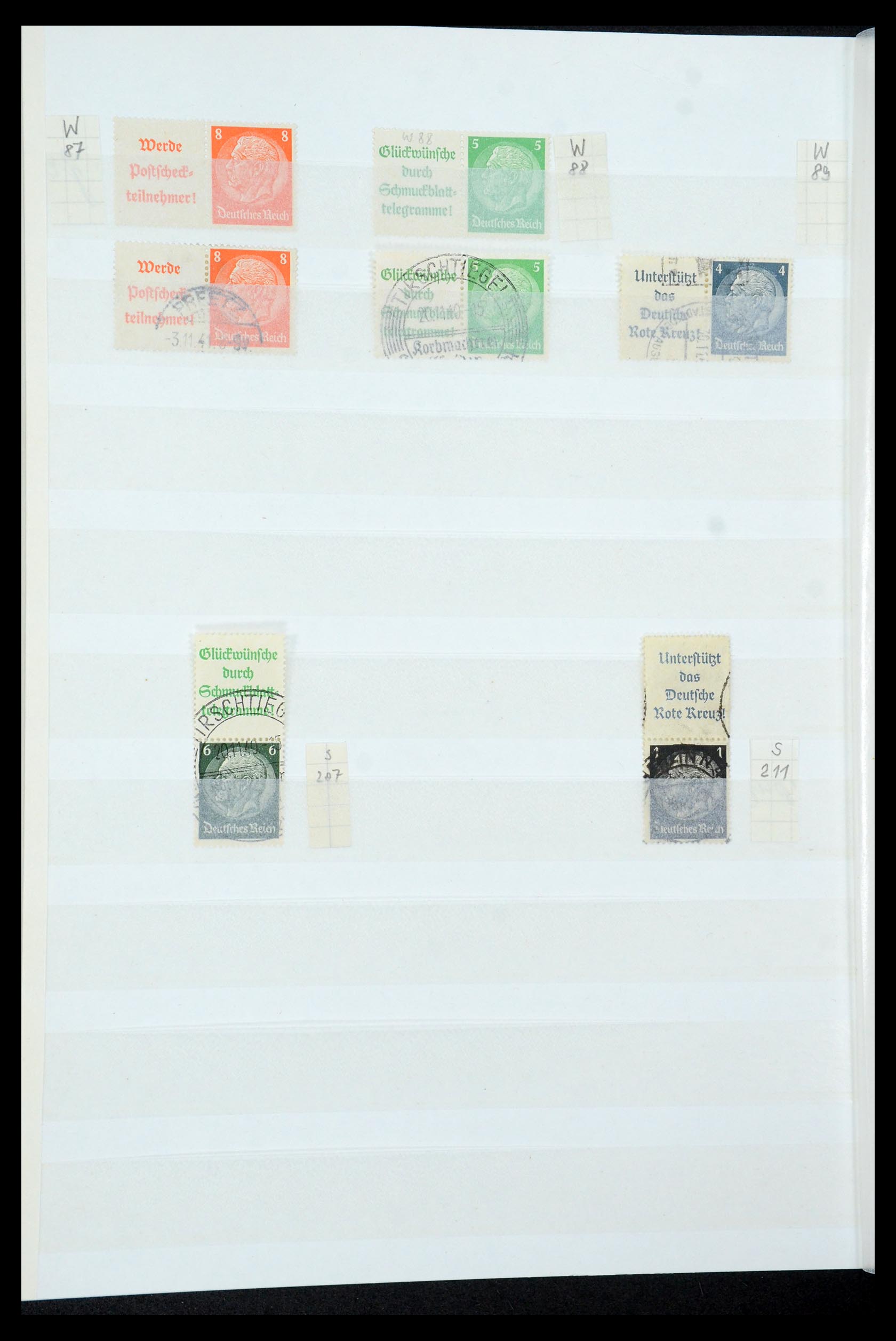 35444 033 - Stamp Collection 35444 German Reich combinations 1910-1941.