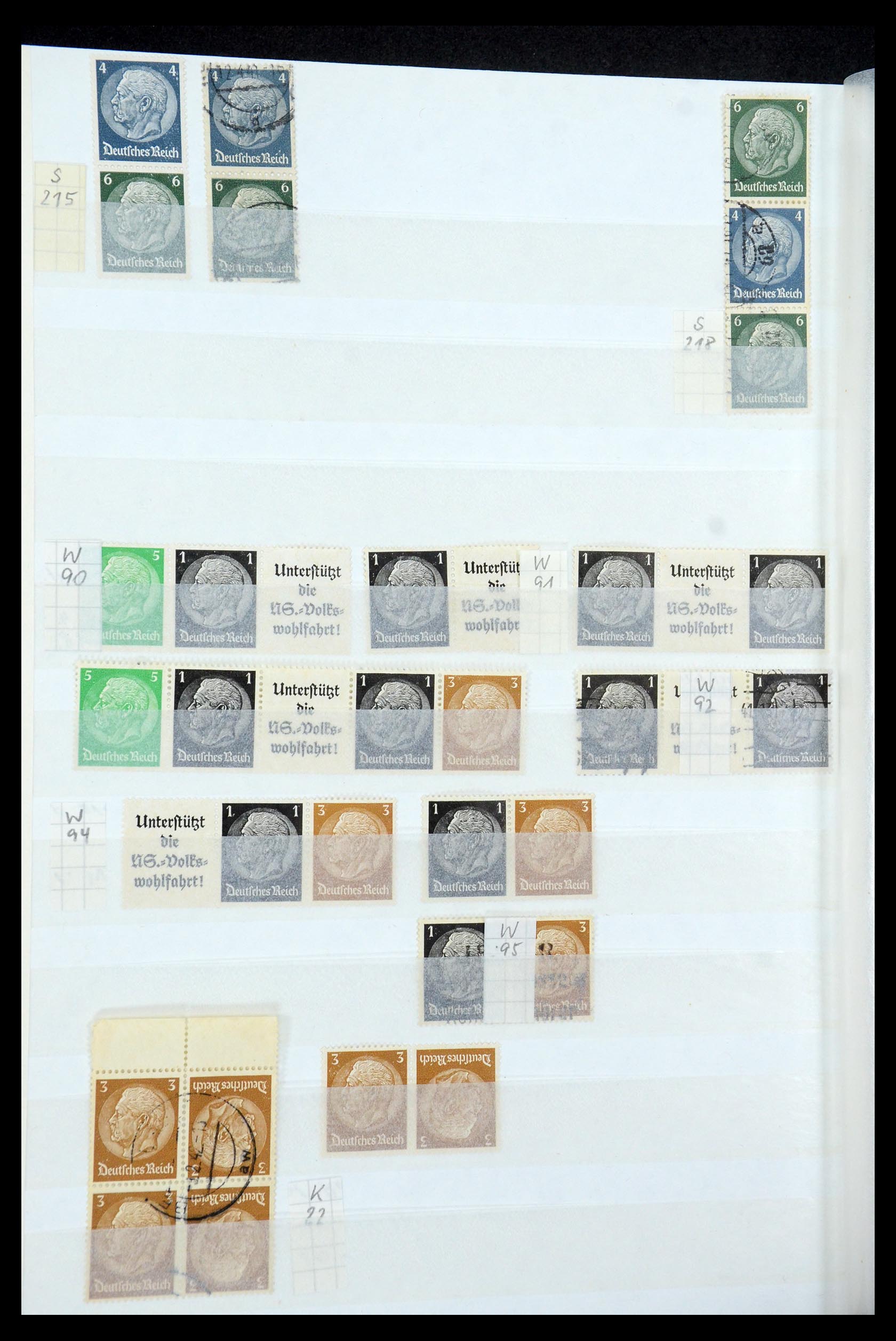 35444 035 - Stamp Collection 35444 German Reich combinations 1910-1941.