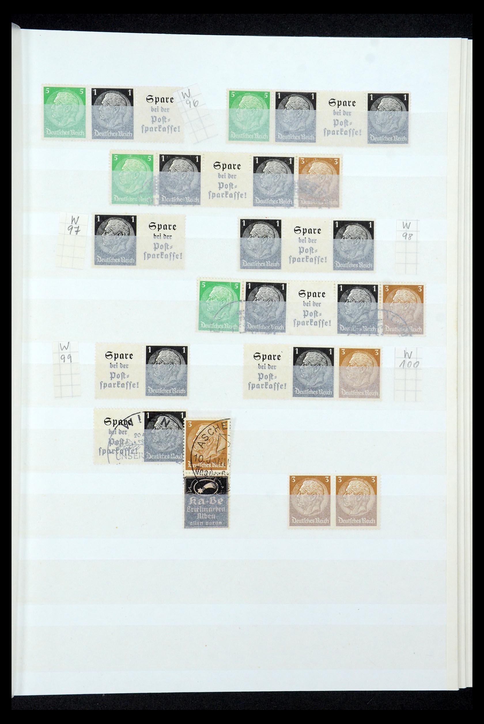 35444 036 - Stamp Collection 35444 German Reich combinations 1910-1941.