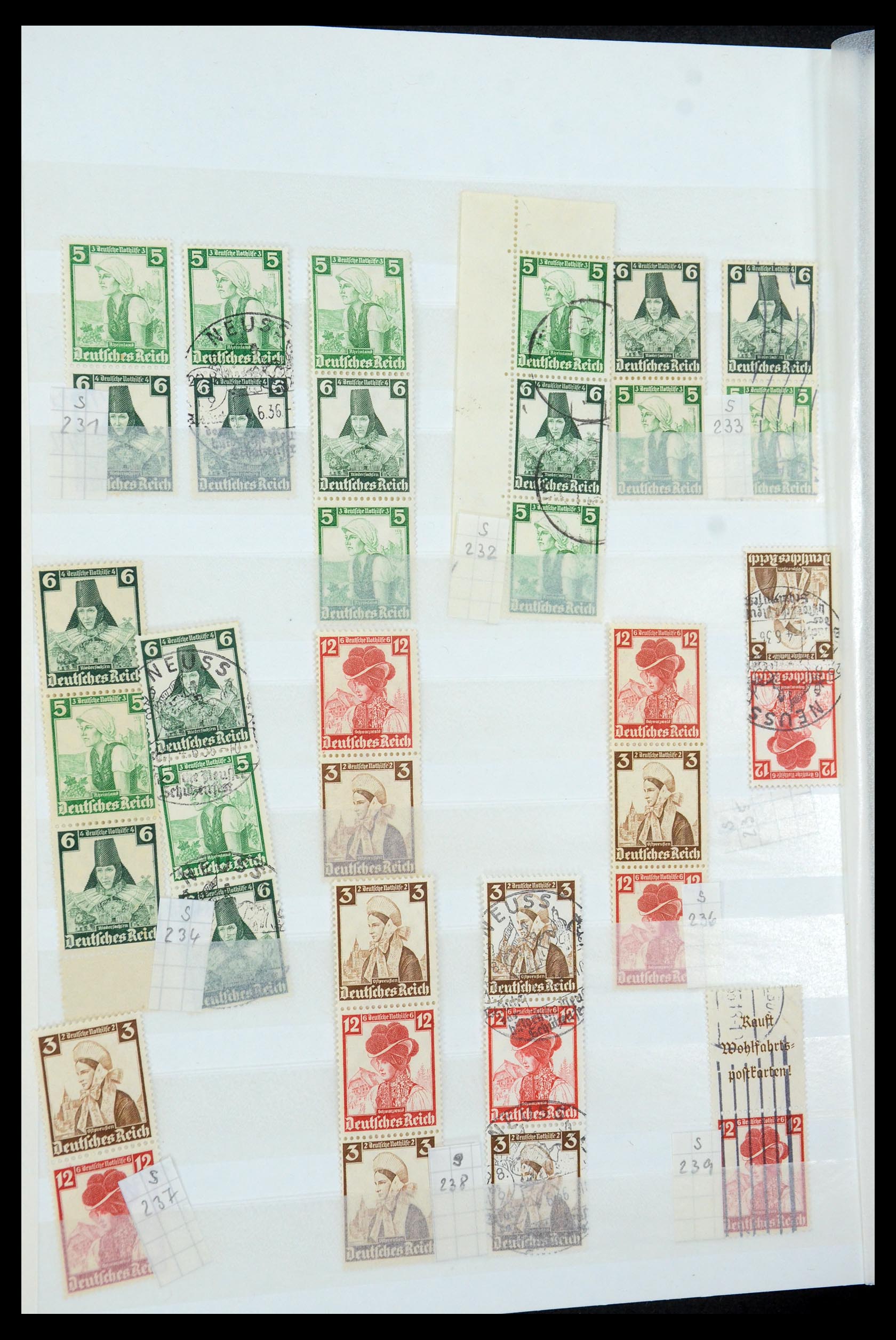 35444 039 - Stamp Collection 35444 German Reich combinations 1910-1941.