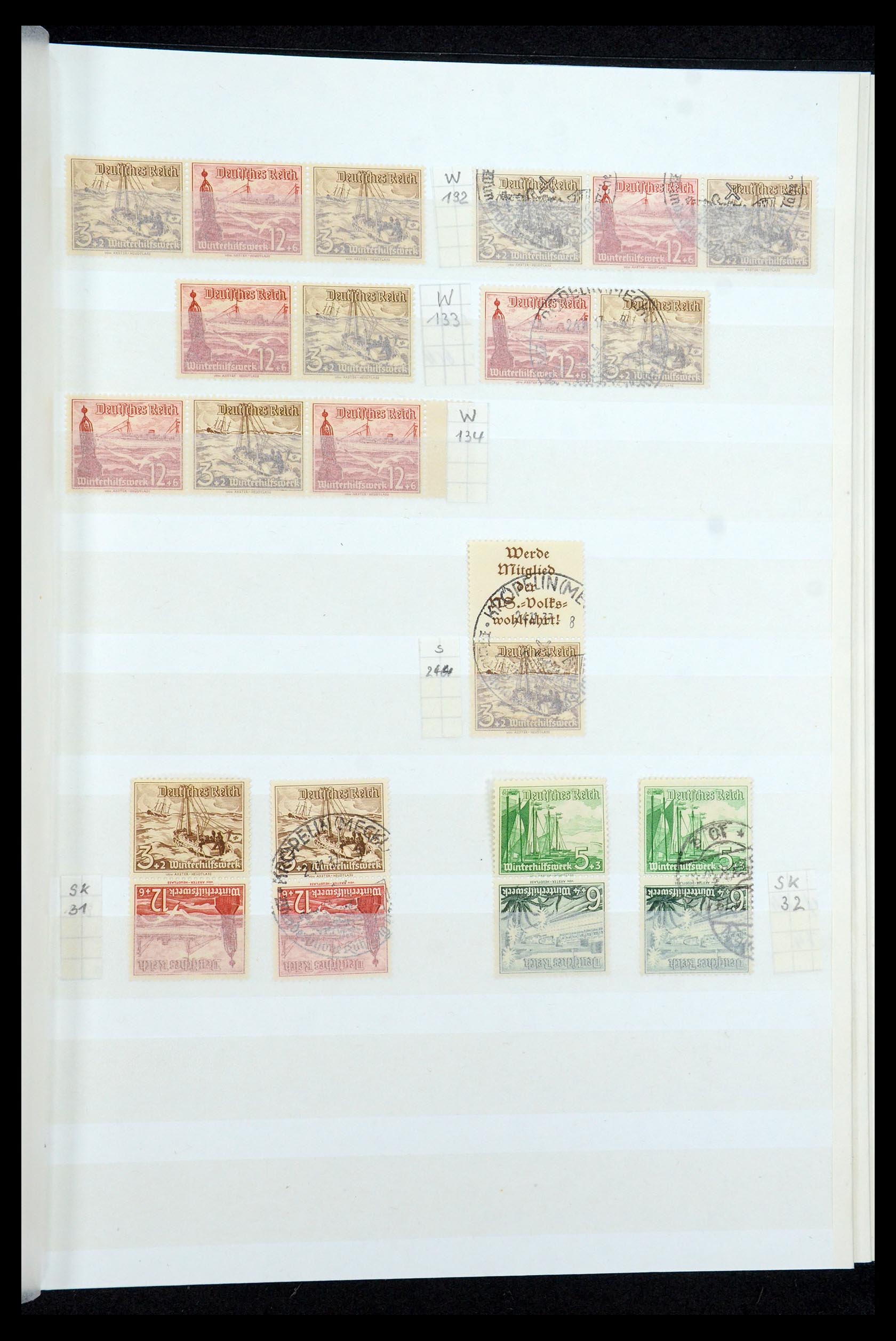 35444 045 - Stamp Collection 35444 German Reich combinations 1910-1941.