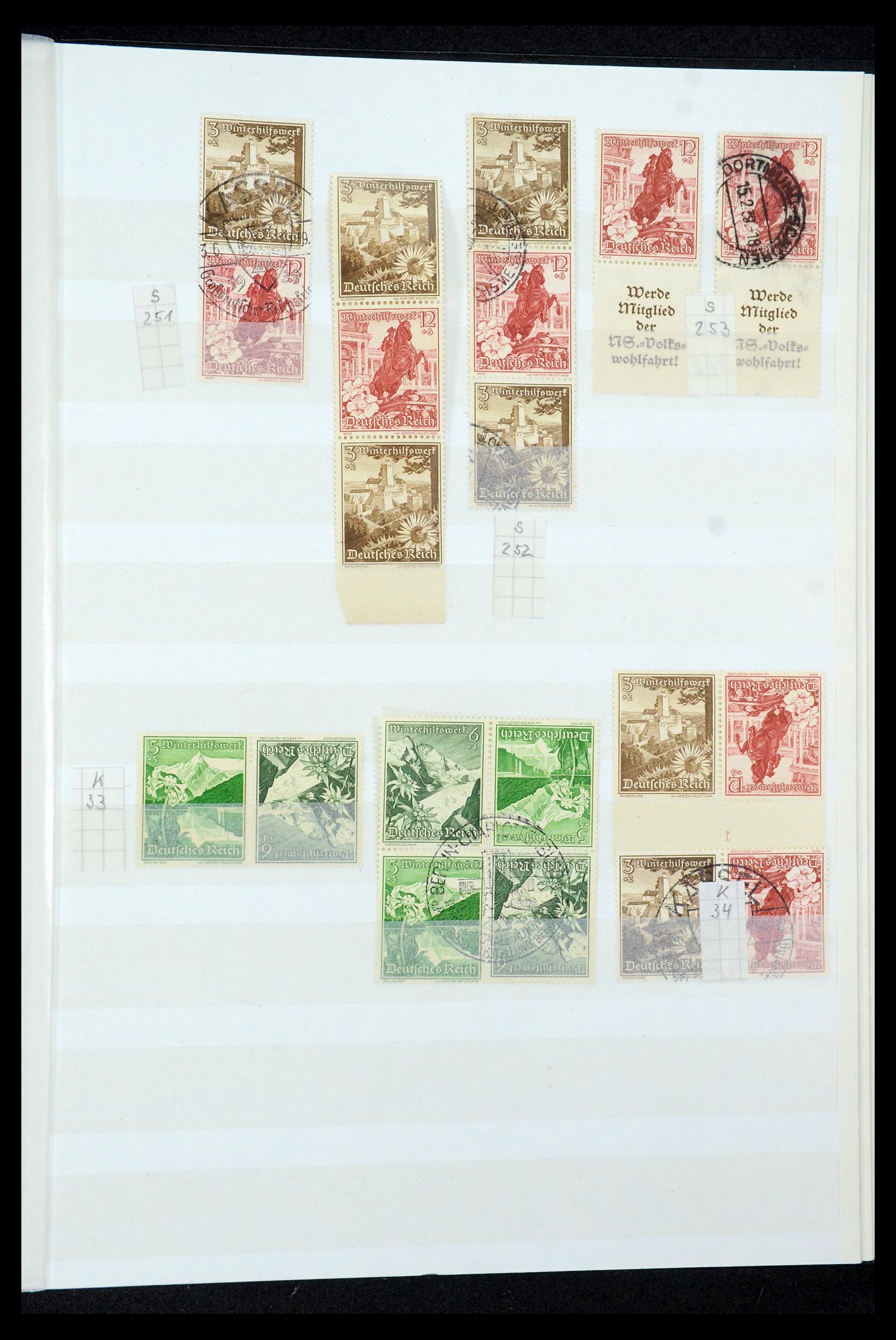 35444 046 - Stamp Collection 35444 German Reich combinations 1910-1941.