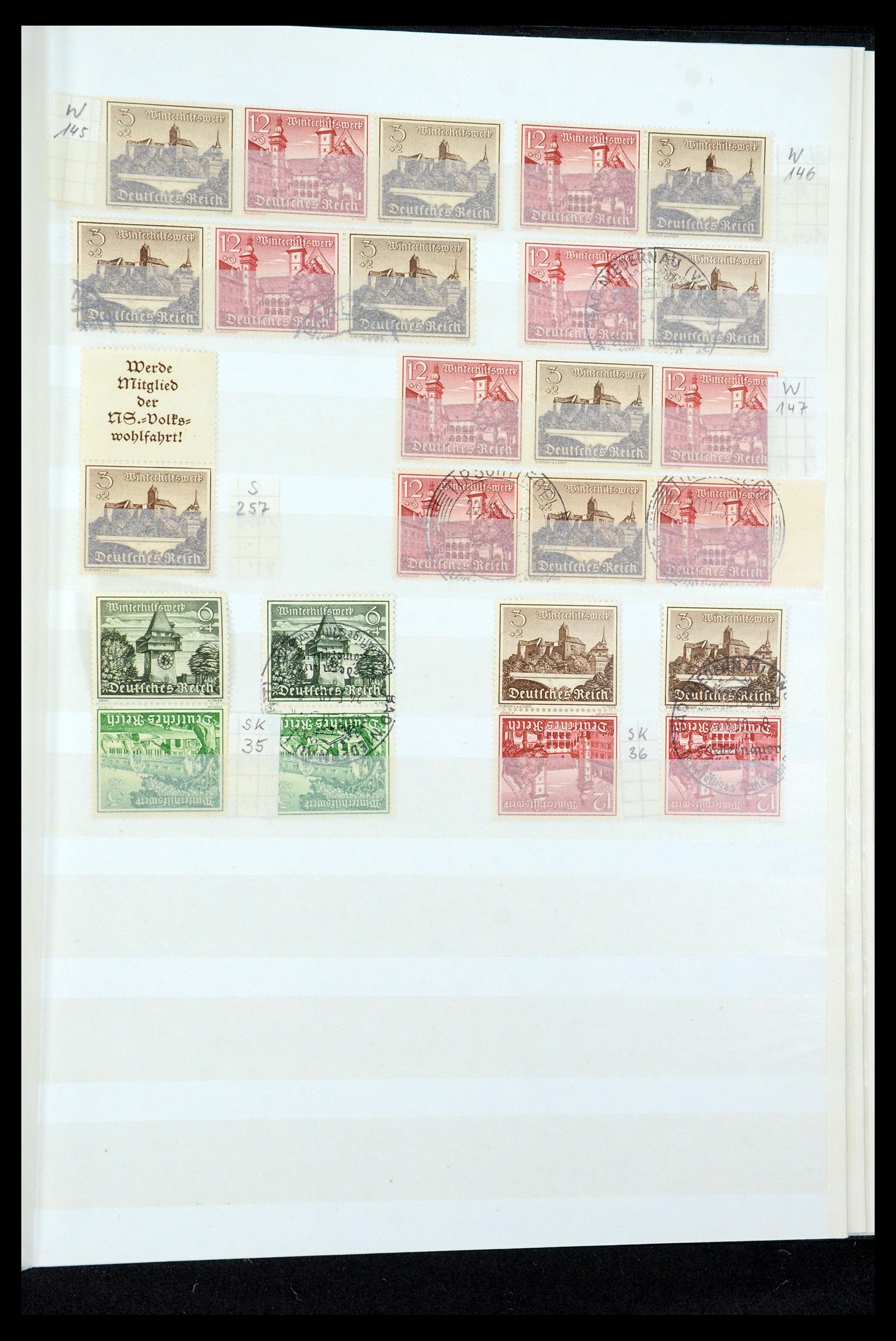 35444 049 - Stamp Collection 35444 German Reich combinations 1910-1941.