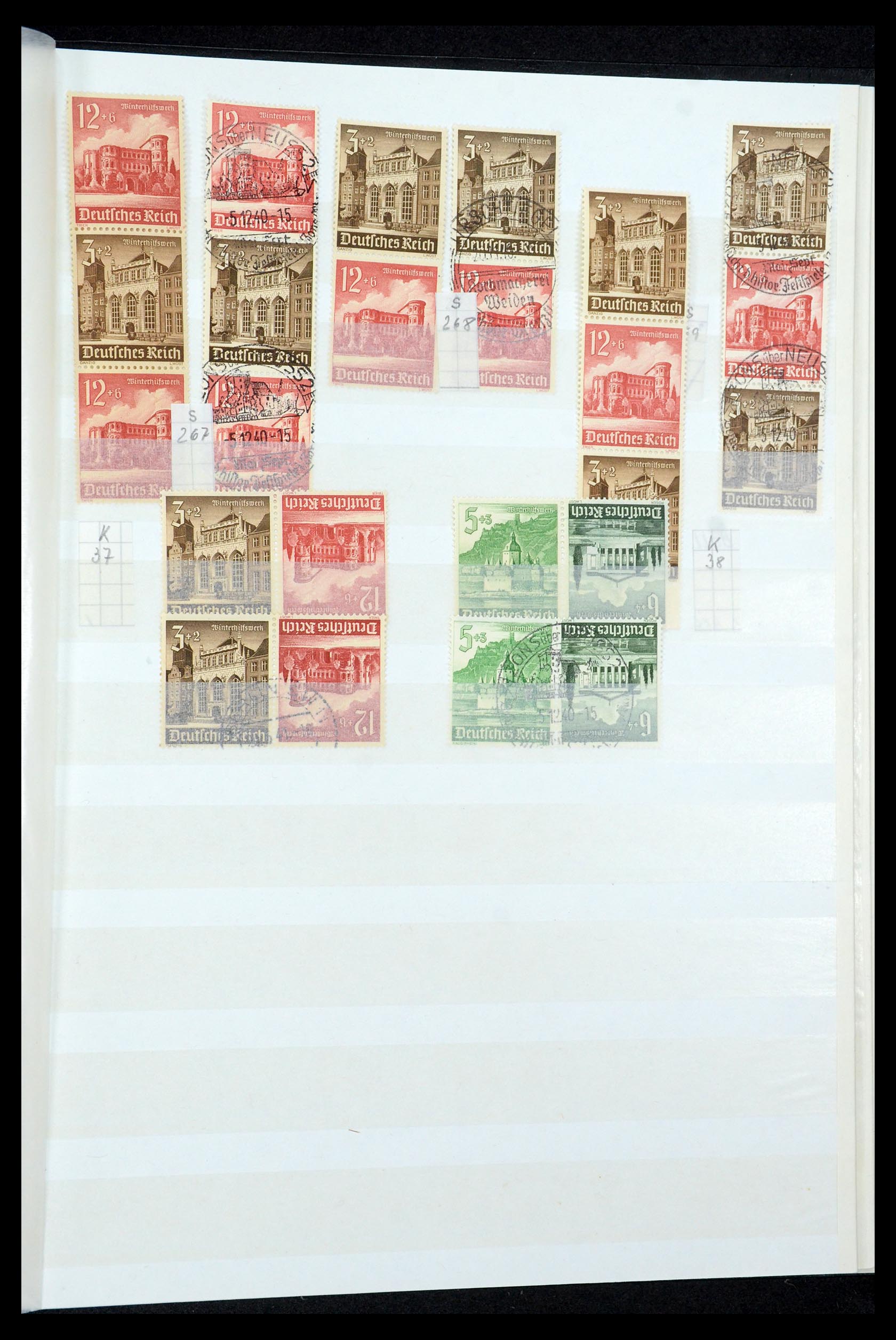35444 051 - Stamp Collection 35444 German Reich combinations 1910-1941.
