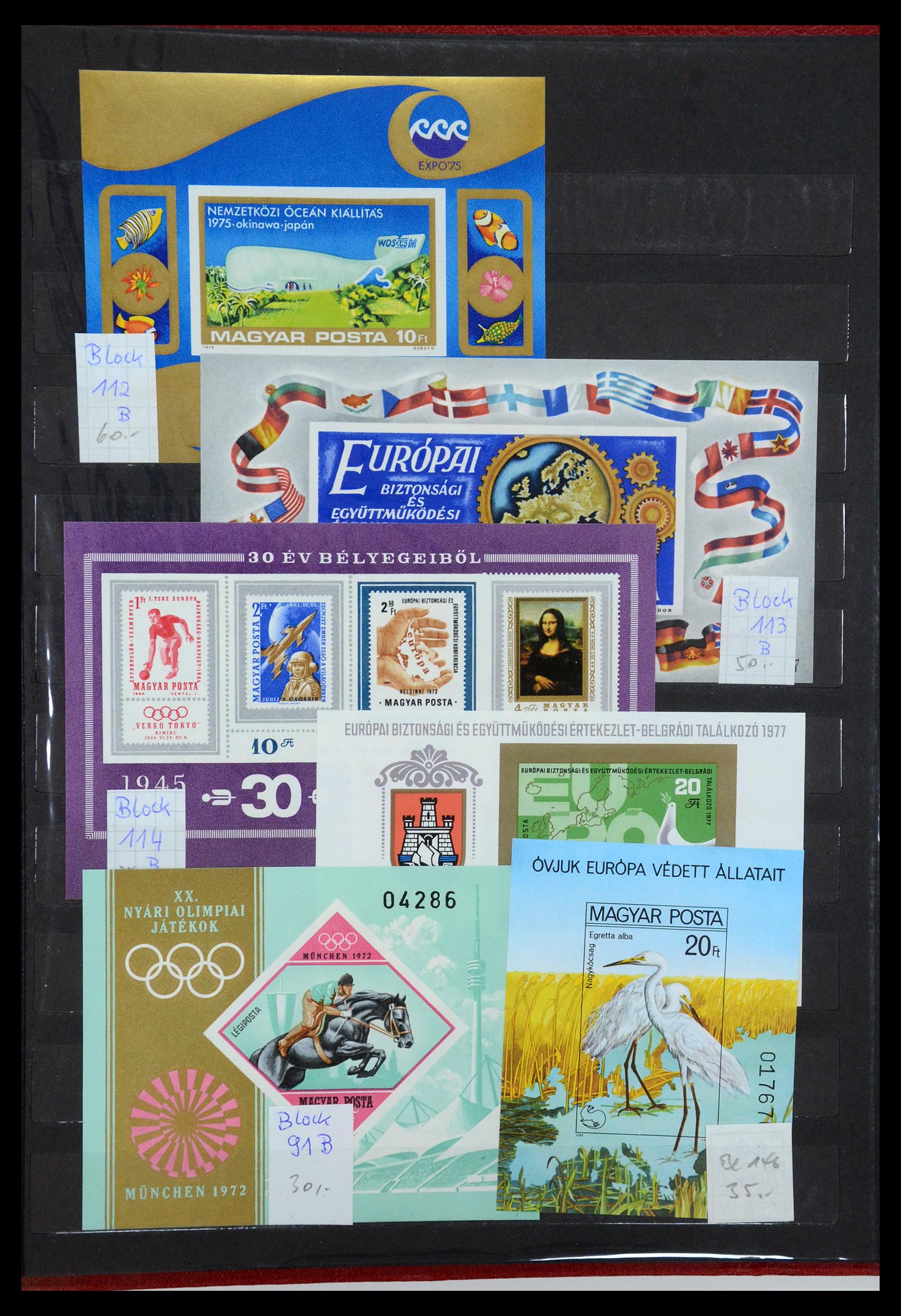 35449 015 - Postzegelverzameling 35449 Hongarije ONGETAND 1951-1985.
