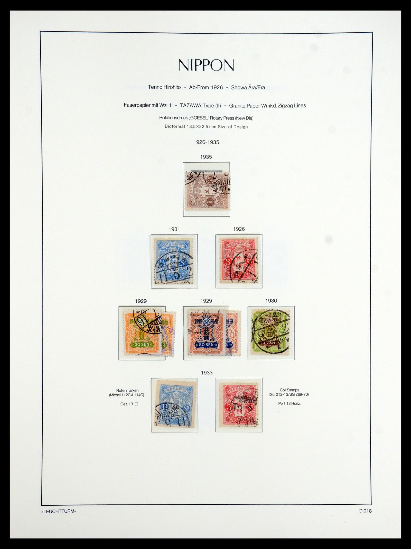 35450 045 - Postzegelverzameling 35450 Japan 1871-1998.