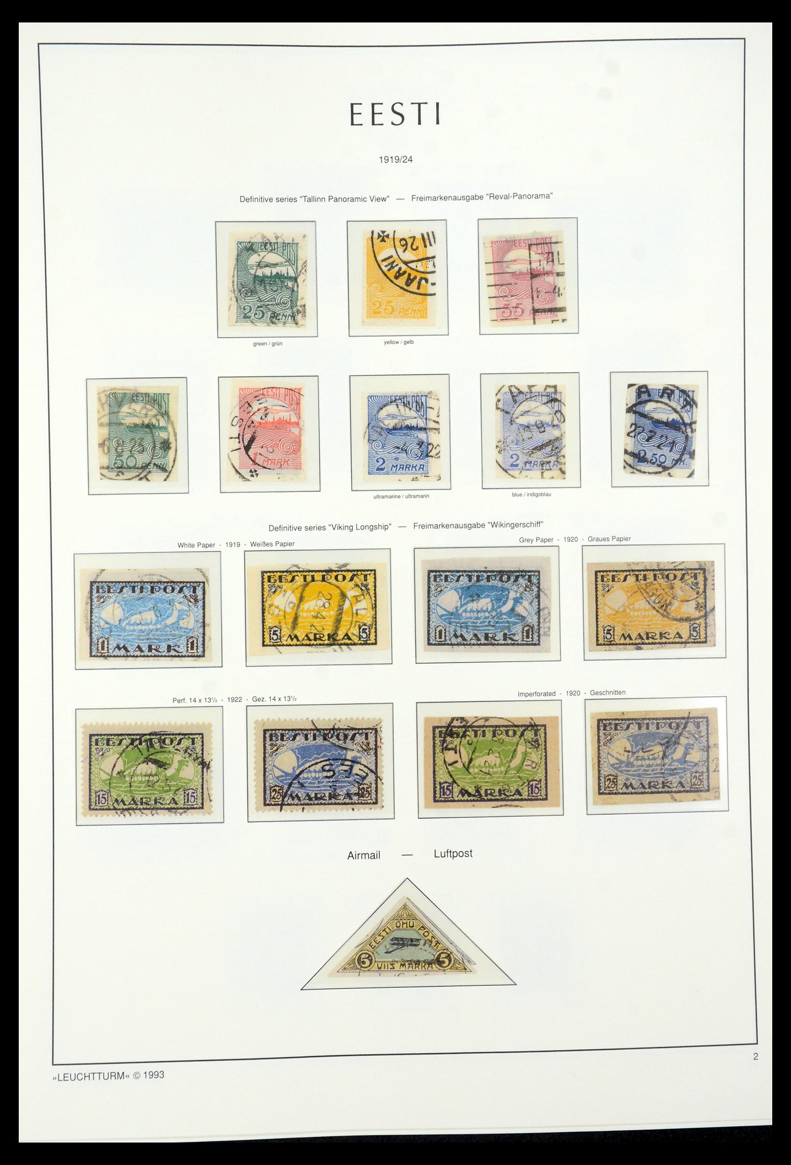 35451 002 - Postzegelverzameling 35451 Estland 1918-2005.