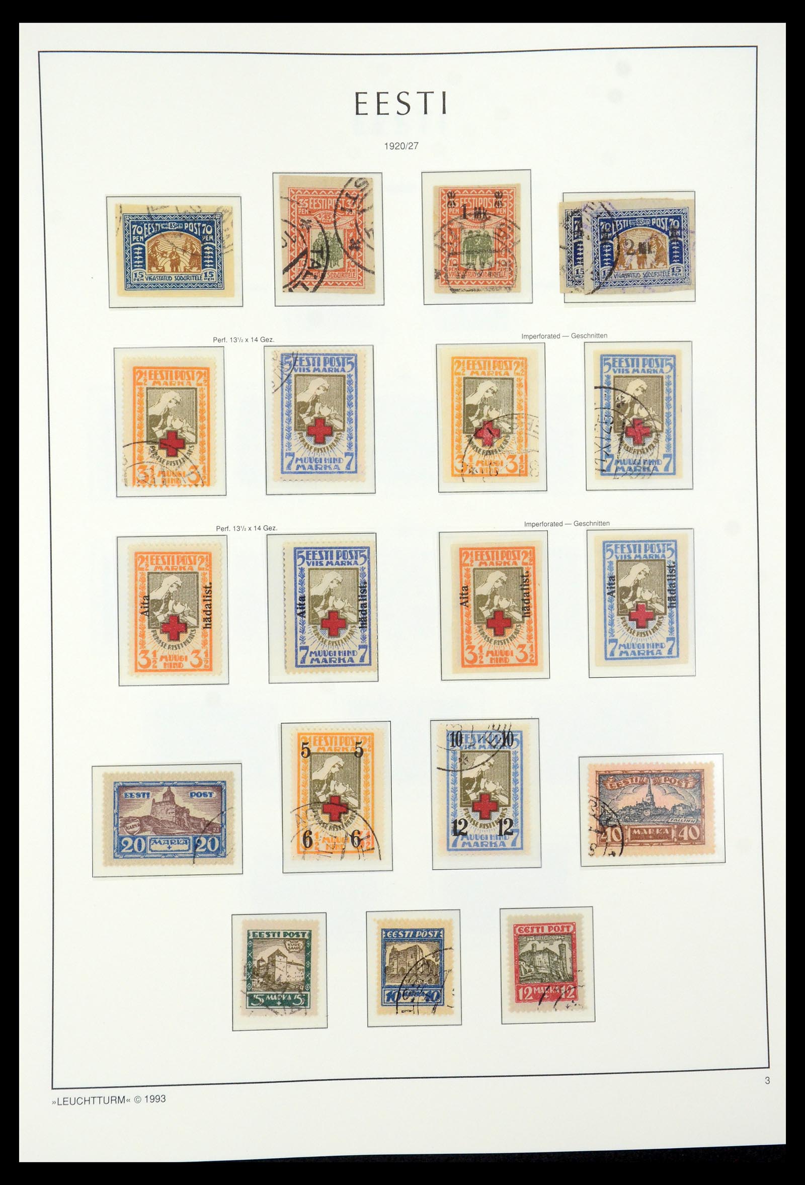 35451 003 - Postzegelverzameling 35451 Estland 1918-2005.