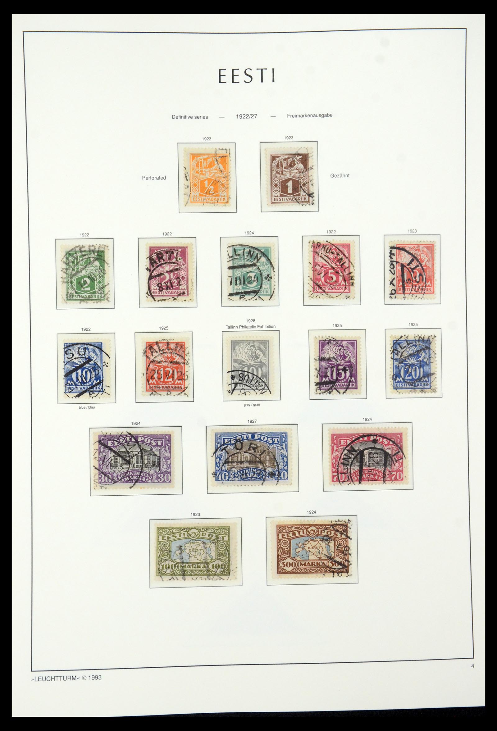 35451 004 - Stamp Collection 35451 Estonia 1918-2005.