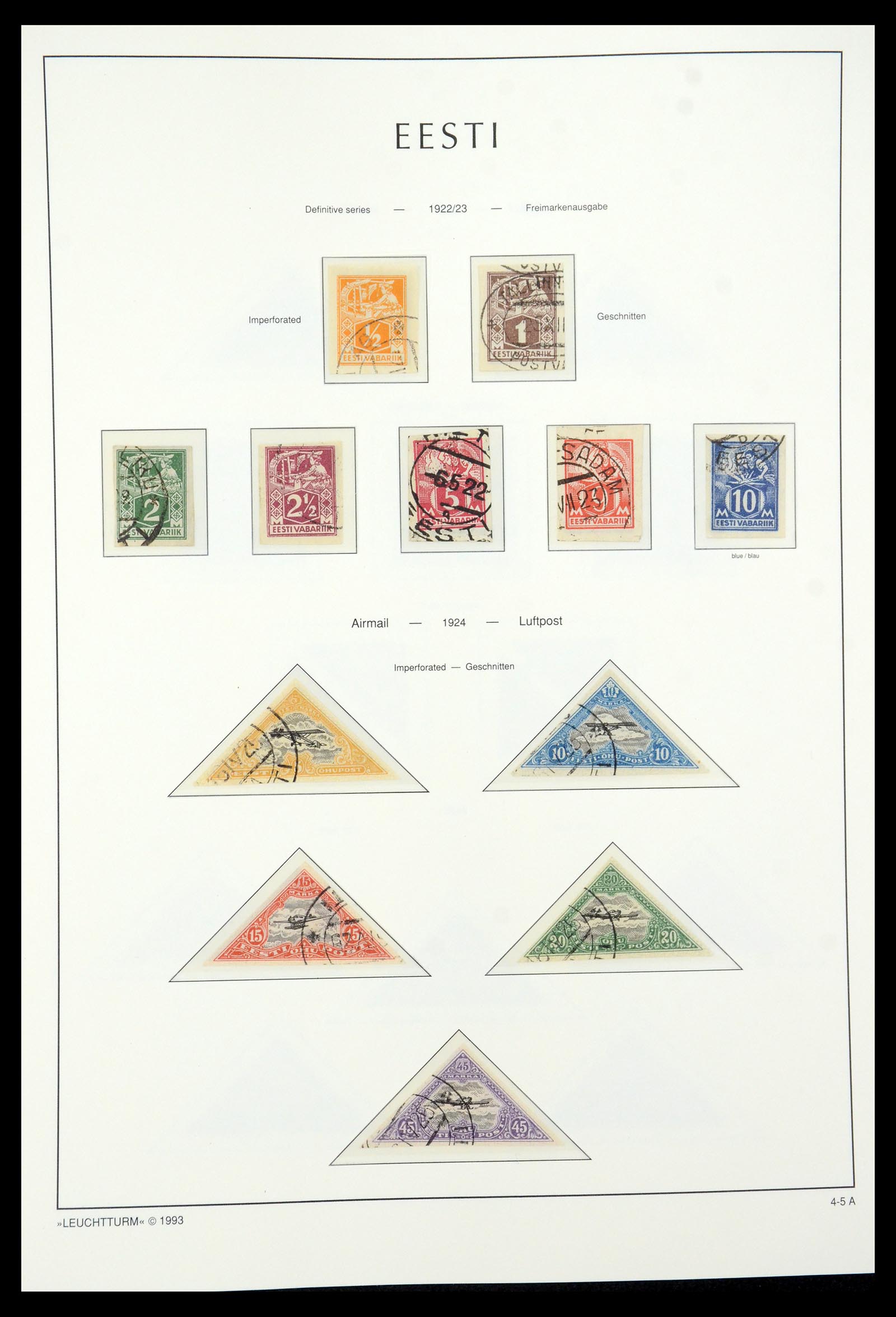 35451 005 - Postzegelverzameling 35451 Estland 1918-2005.