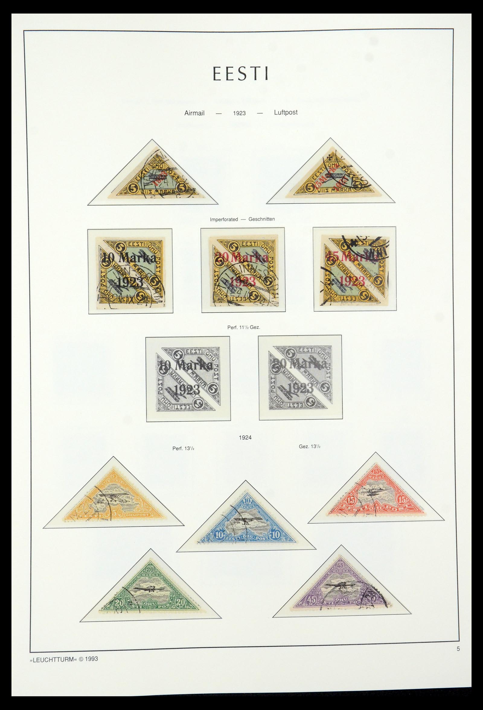 35451 006 - Postzegelverzameling 35451 Estland 1918-2005.