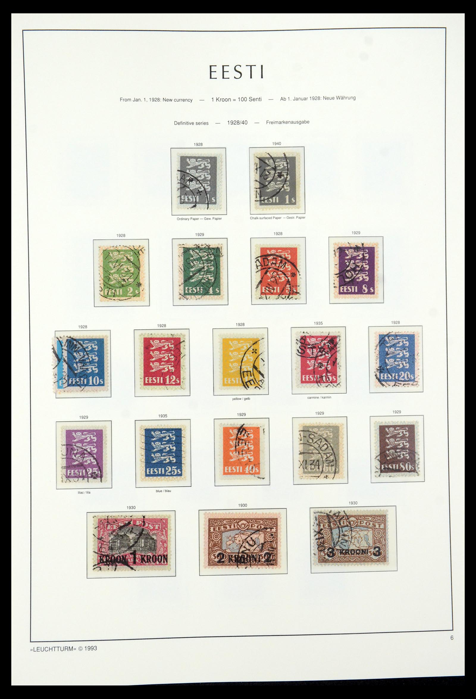 35451 007 - Postzegelverzameling 35451 Estland 1918-2005.