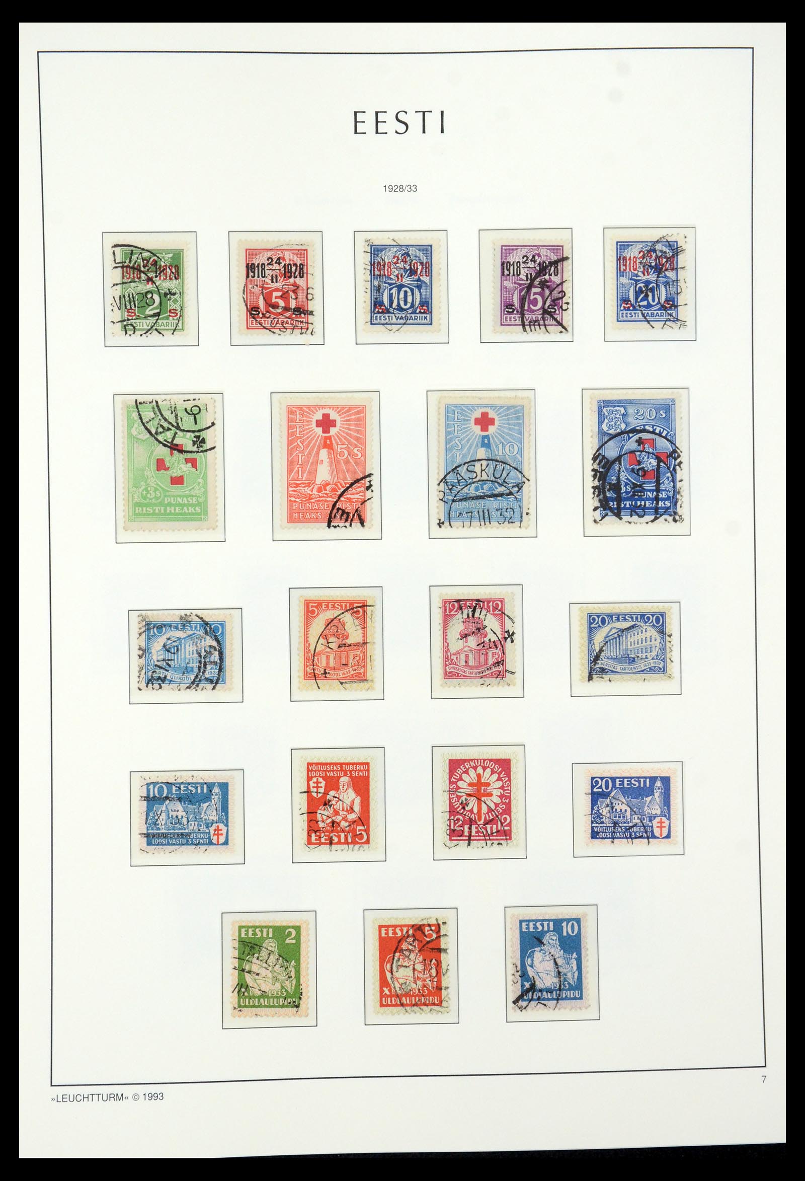 35451 008 - Postzegelverzameling 35451 Estland 1918-2005.