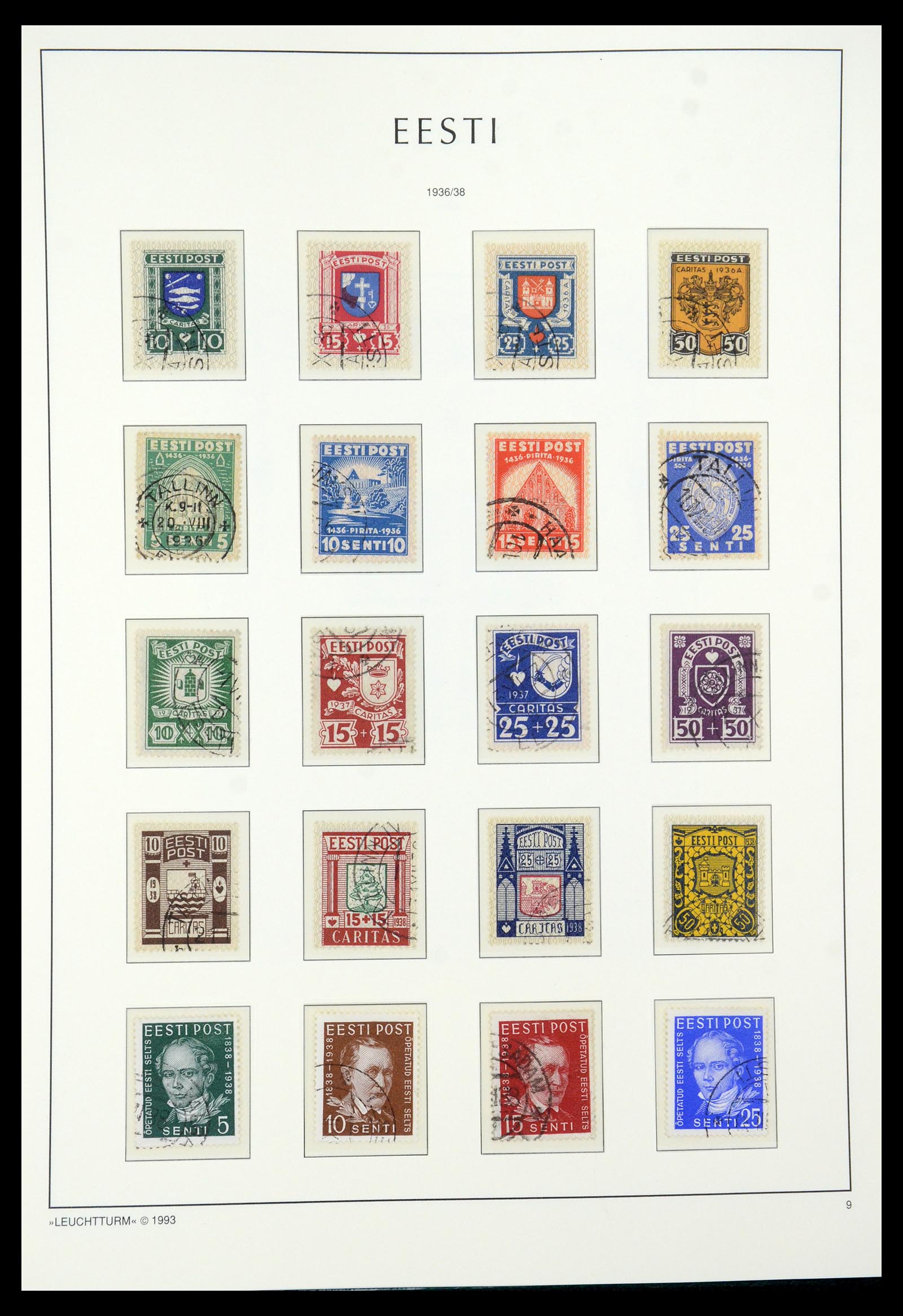 35451 010 - Postzegelverzameling 35451 Estland 1918-2005.