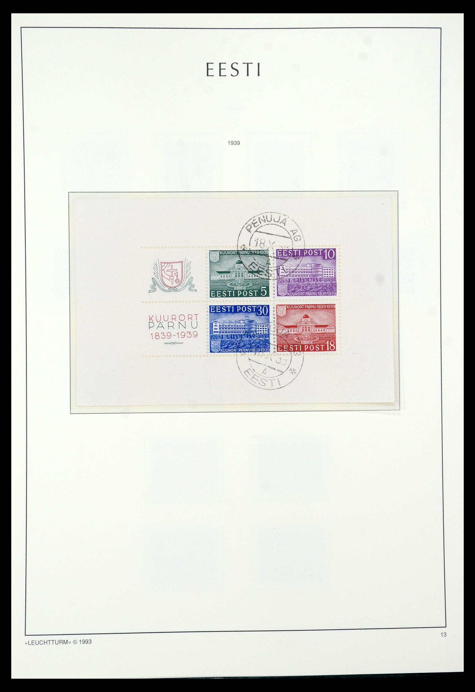 35451 013 - Postzegelverzameling 35451 Estland 1918-2005.