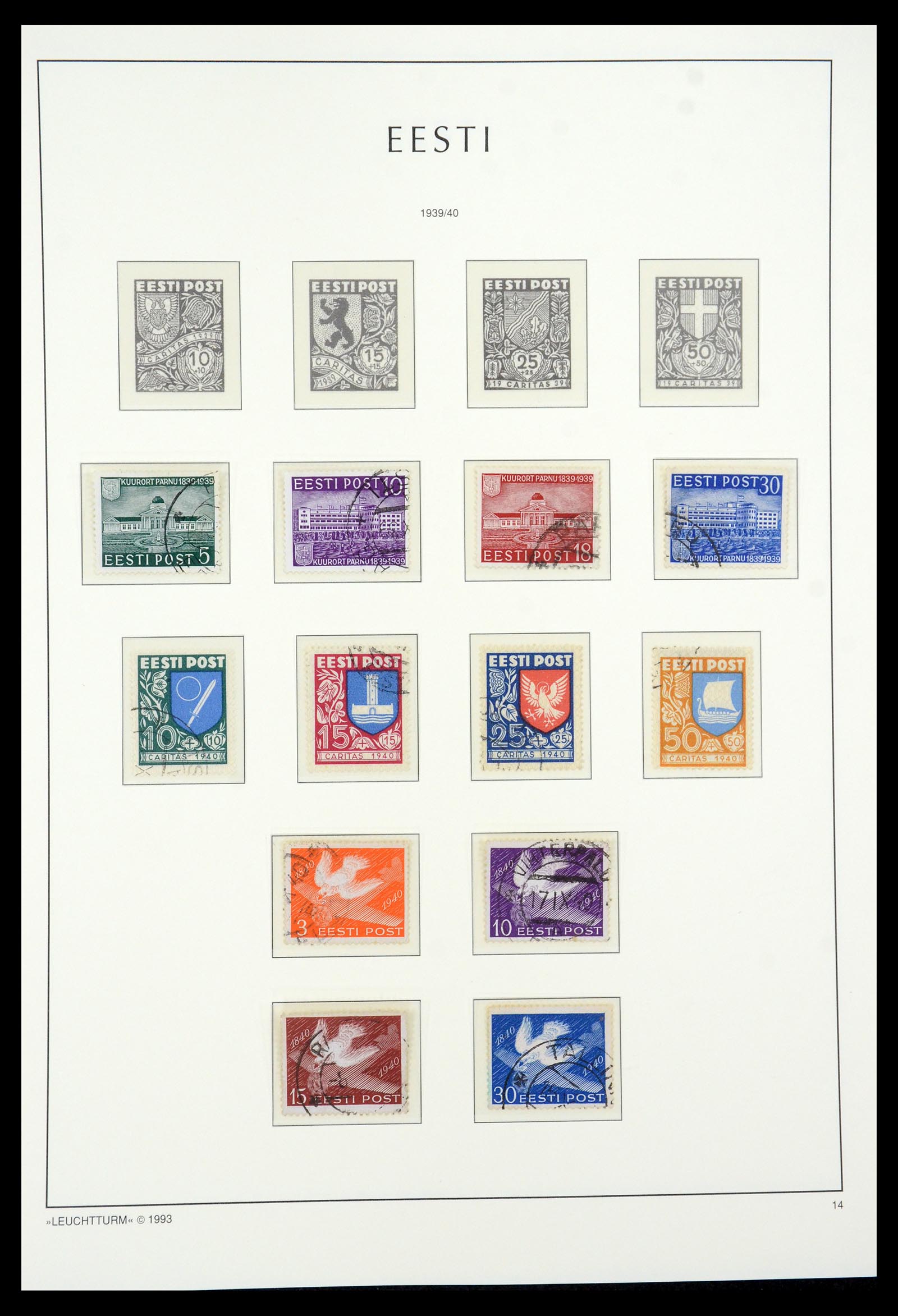 35451 014 - Postzegelverzameling 35451 Estland 1918-2005.