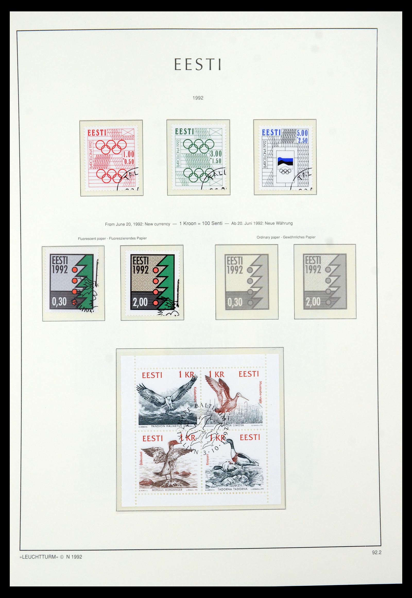 35451 017 - Postzegelverzameling 35451 Estland 1918-2005.