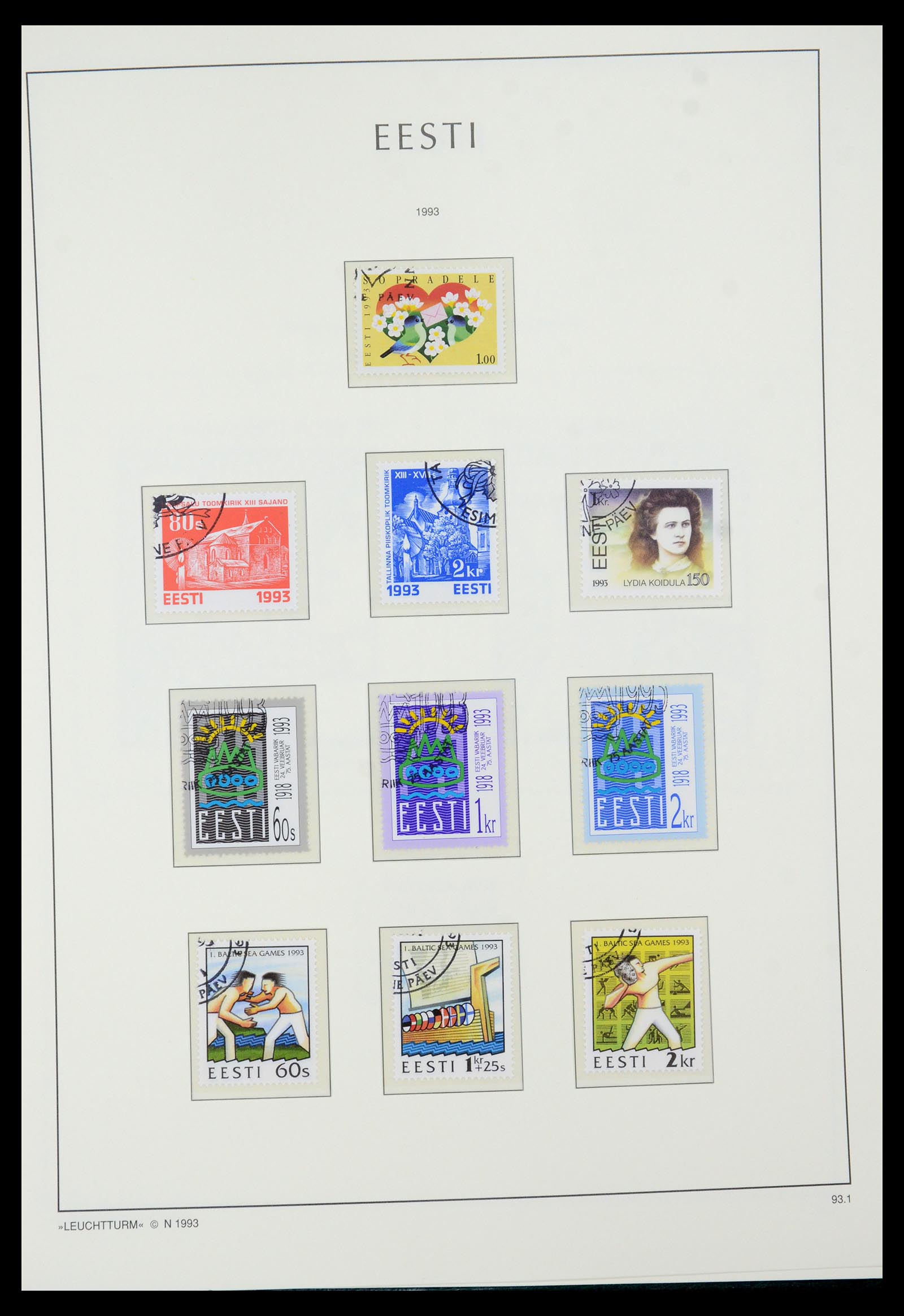 35451 018 - Postzegelverzameling 35451 Estland 1918-2005.