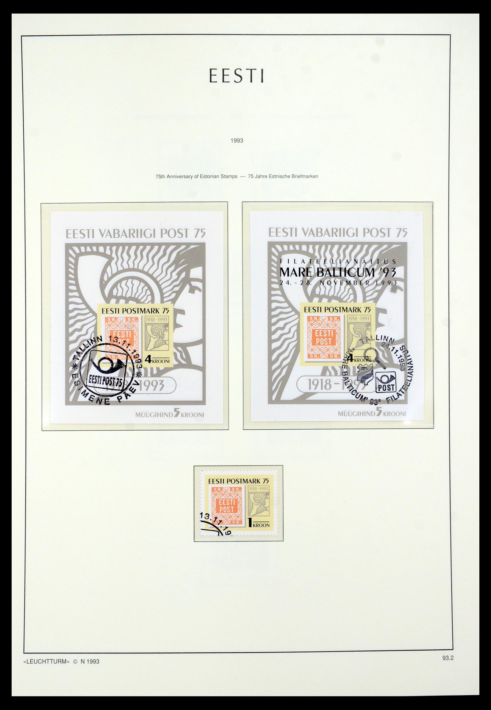 35451 019 - Postzegelverzameling 35451 Estland 1918-2005.