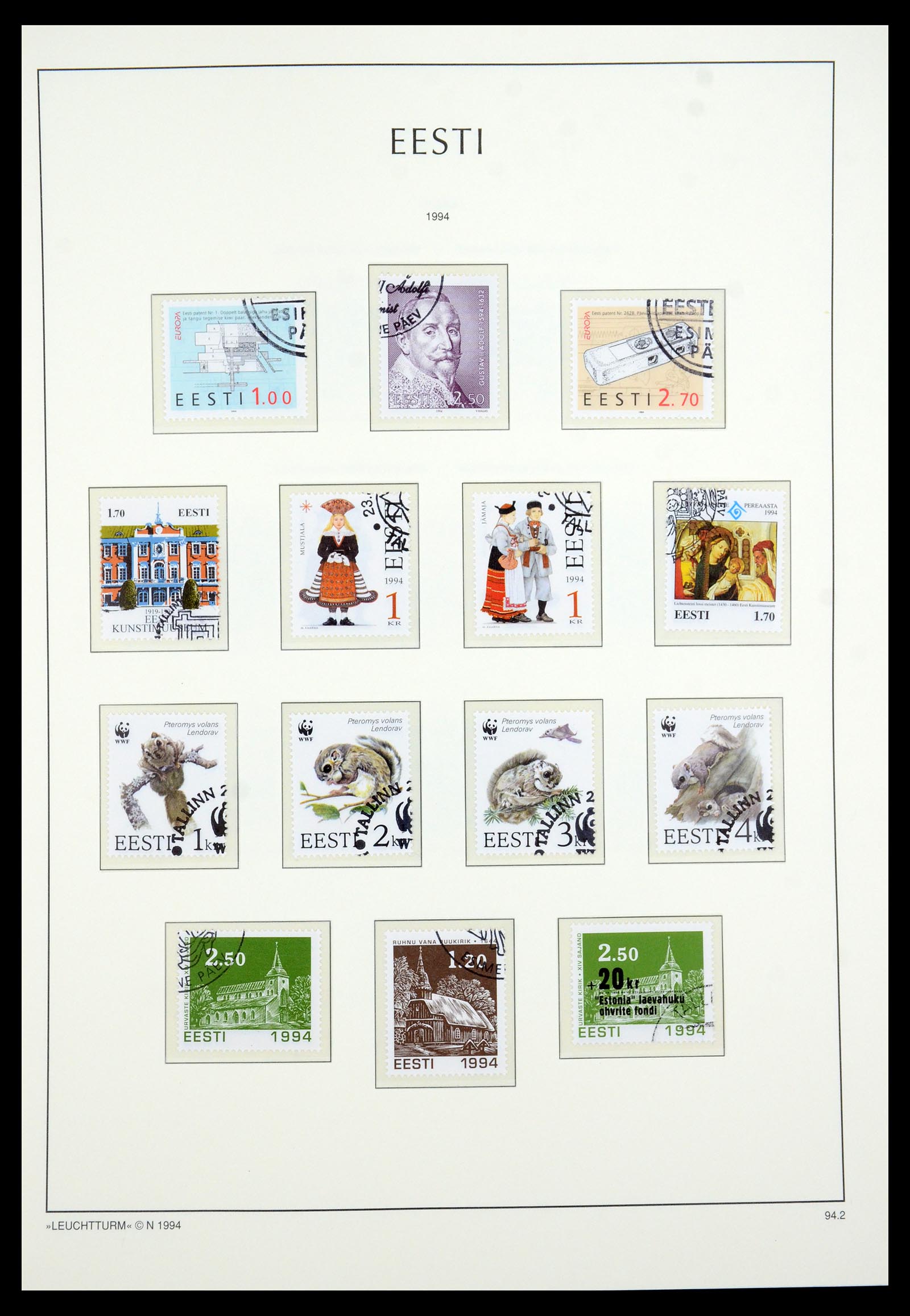 35451 022 - Postzegelverzameling 35451 Estland 1918-2005.