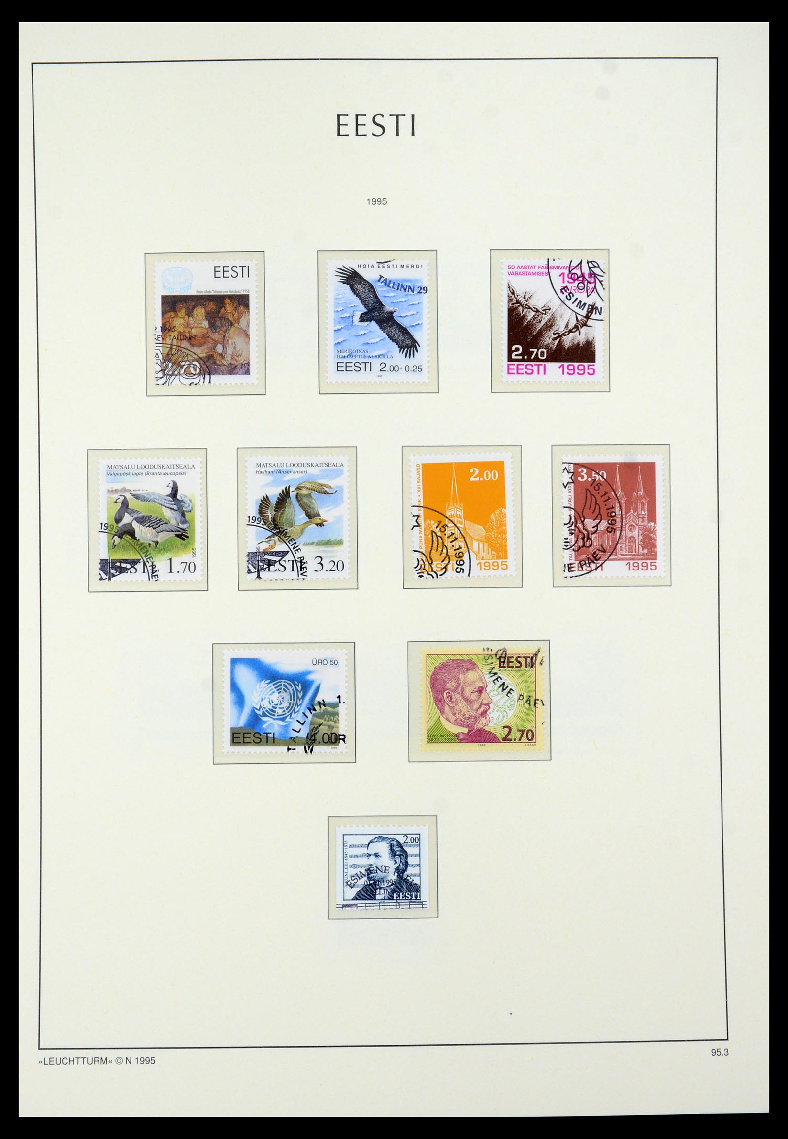 35451 026 - Postzegelverzameling 35451 Estland 1918-2005.
