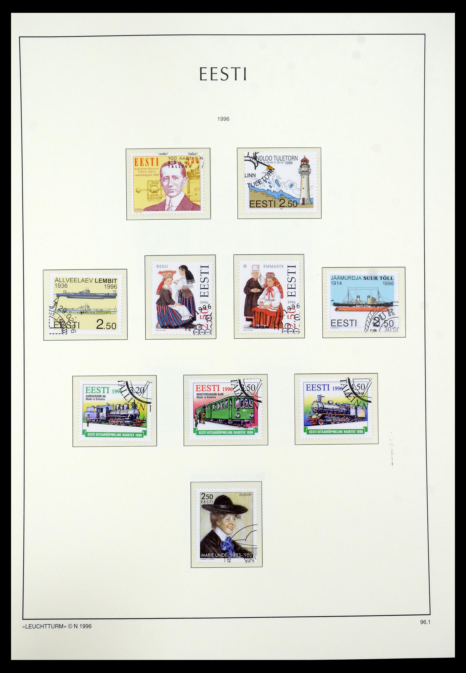 35451 027 - Postzegelverzameling 35451 Estland 1918-2005.