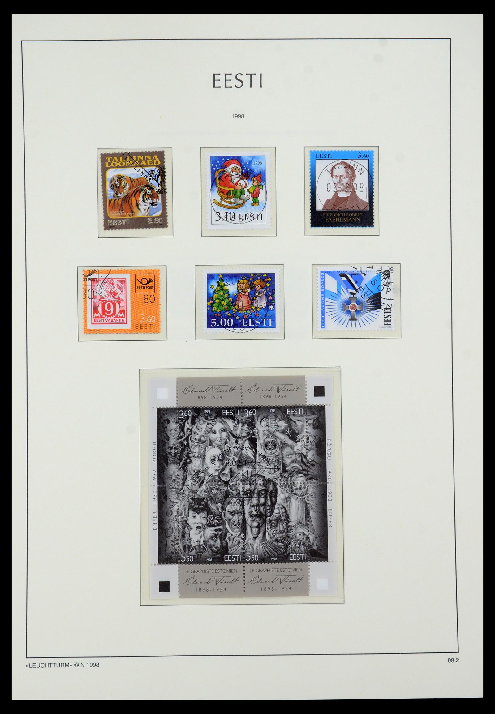35451 033 - Postzegelverzameling 35451 Estland 1918-2005.